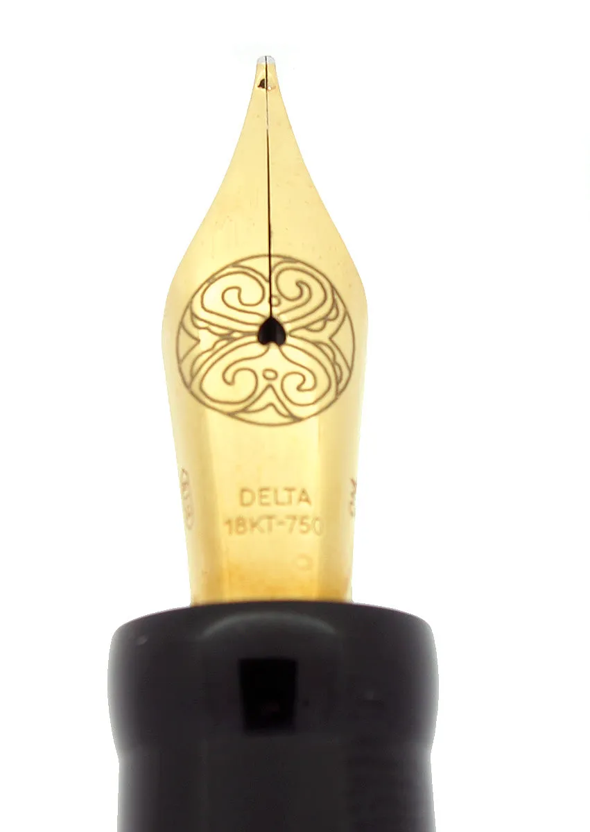 2006 DELTA INDIOS SPECIAL LIMITED EDITION STERLING VERMEIL 18K OM NIB INDIGENOUS PEOPLE COLLECTION FOUNTAIN PEN