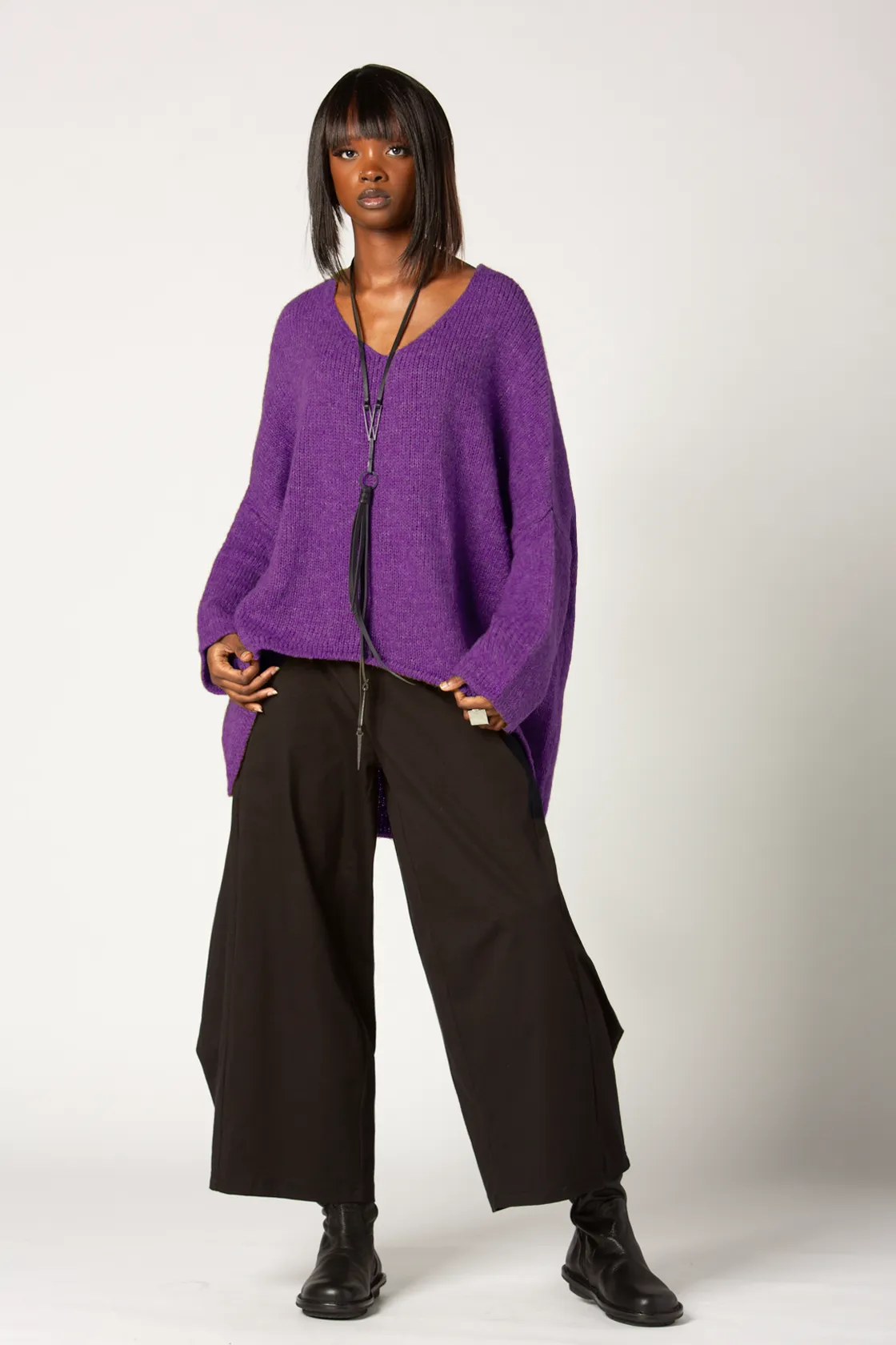 ALEMBIKA Claudia Sweater in Purple