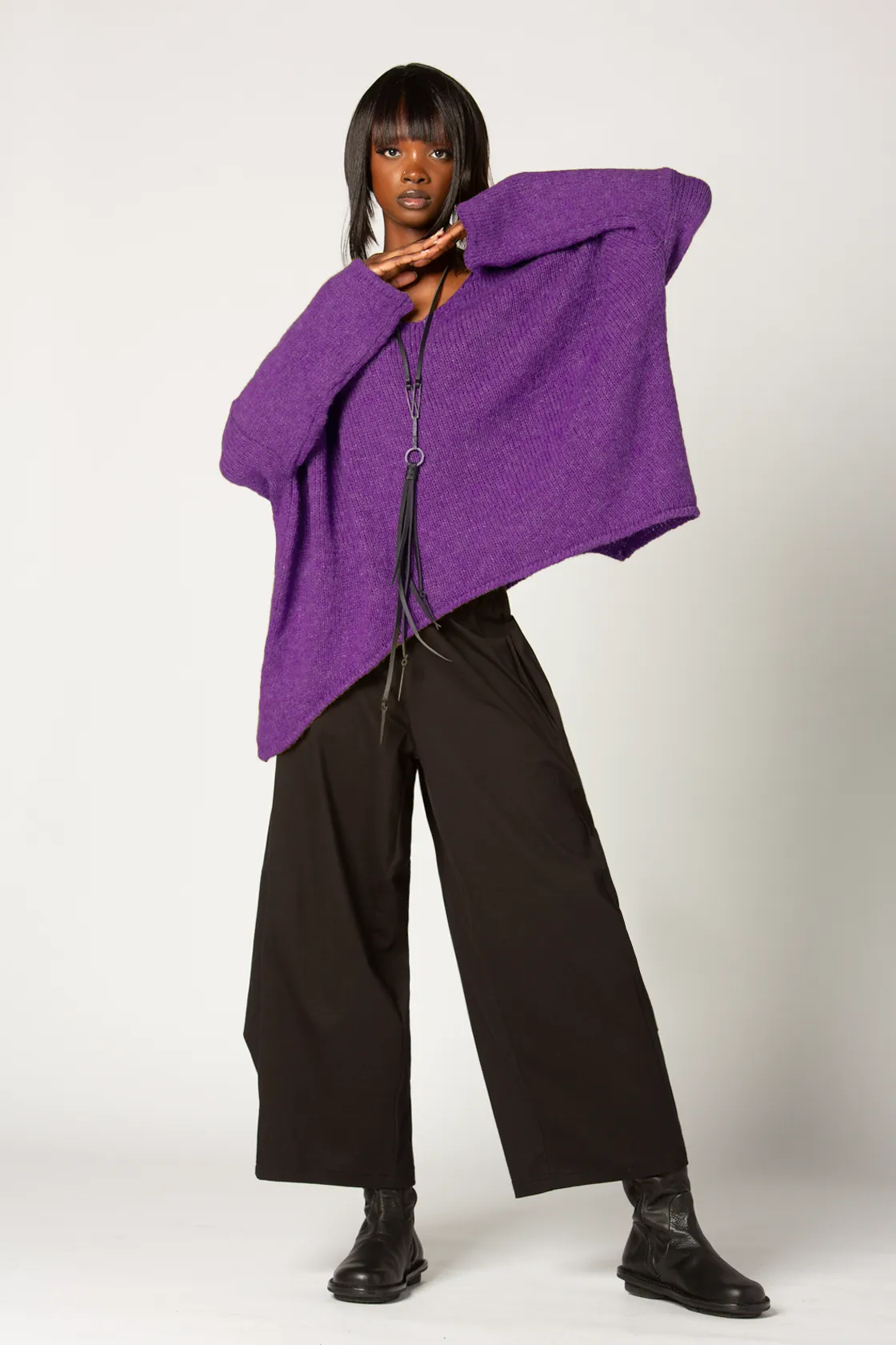 ALEMBIKA Claudia Sweater in Purple