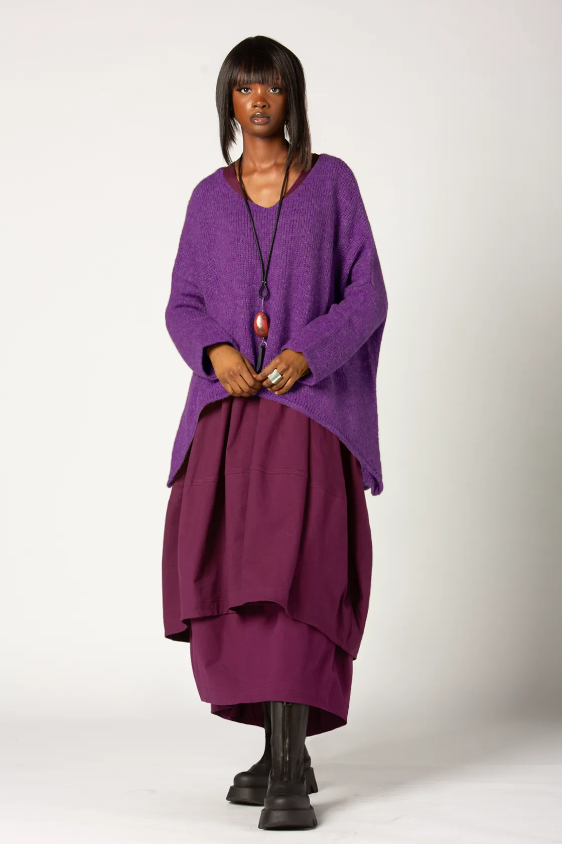 ALEMBIKA Claudia Sweater in Purple