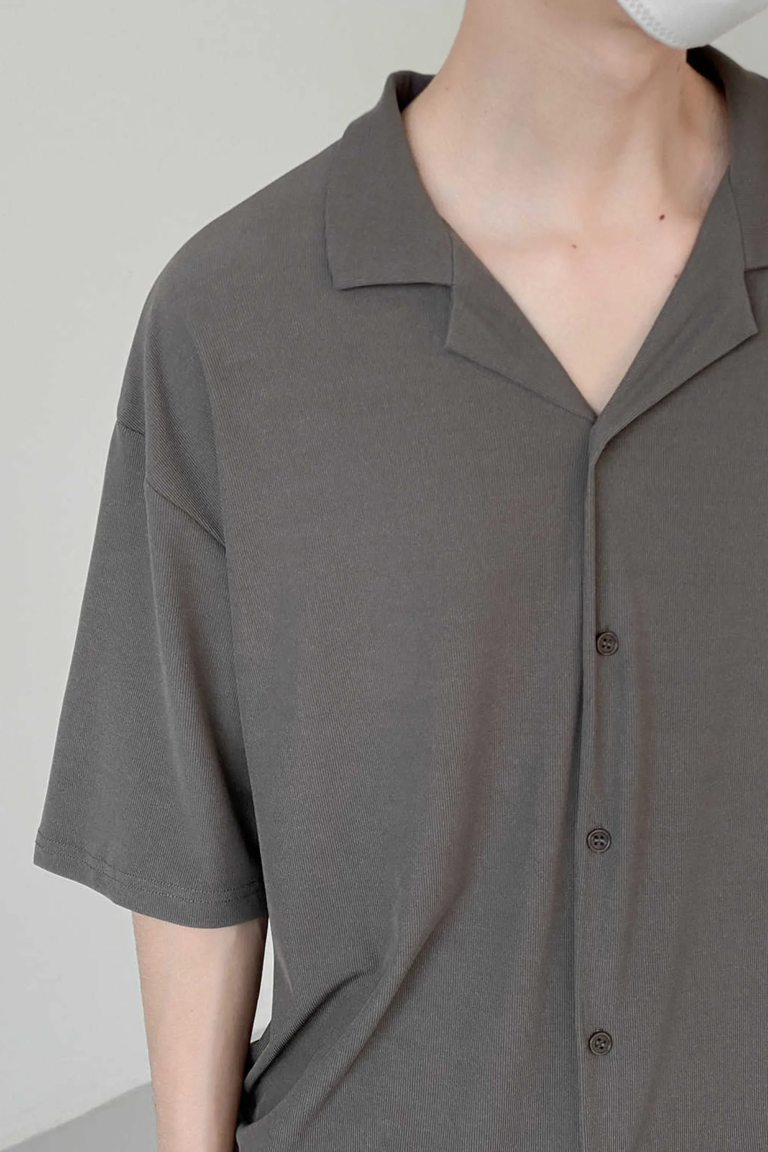 Anti-wrinkle Cuban collar shirt