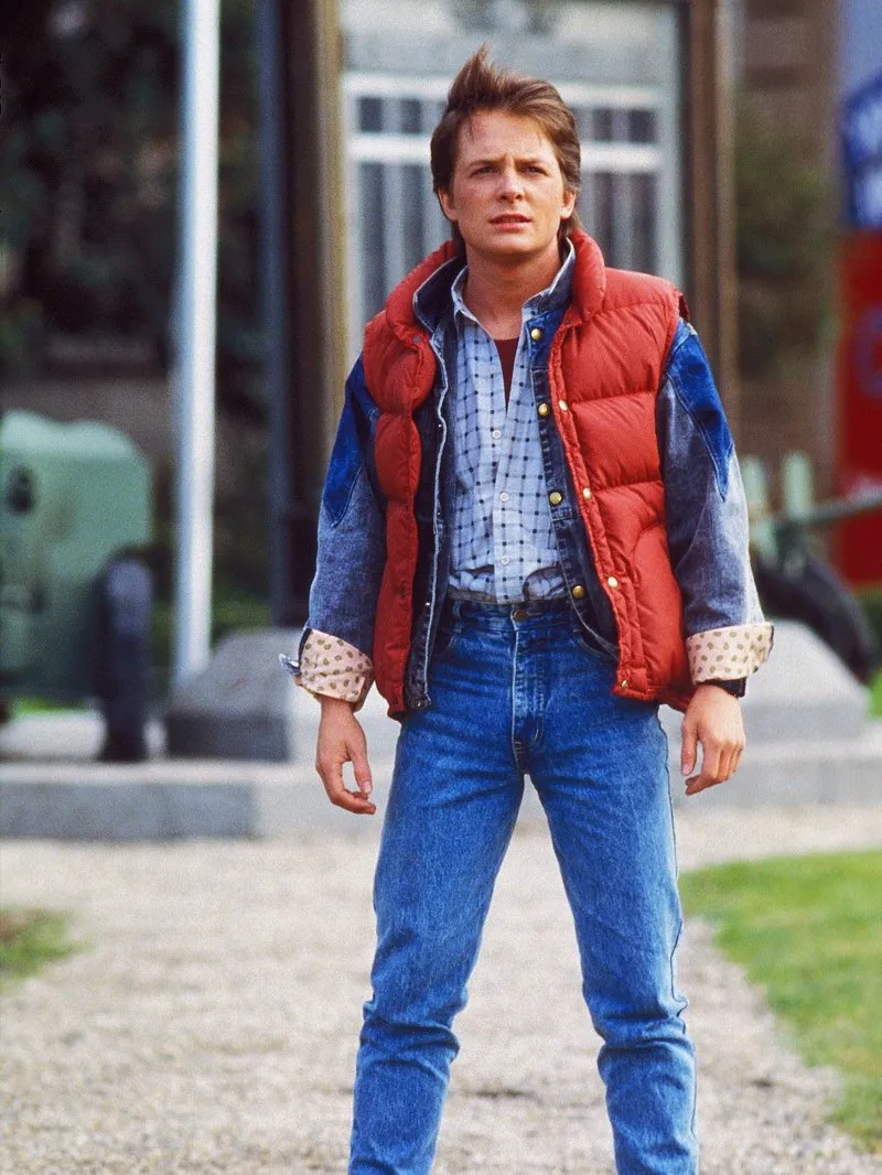 Back to the Future Marty McFly Red Vest