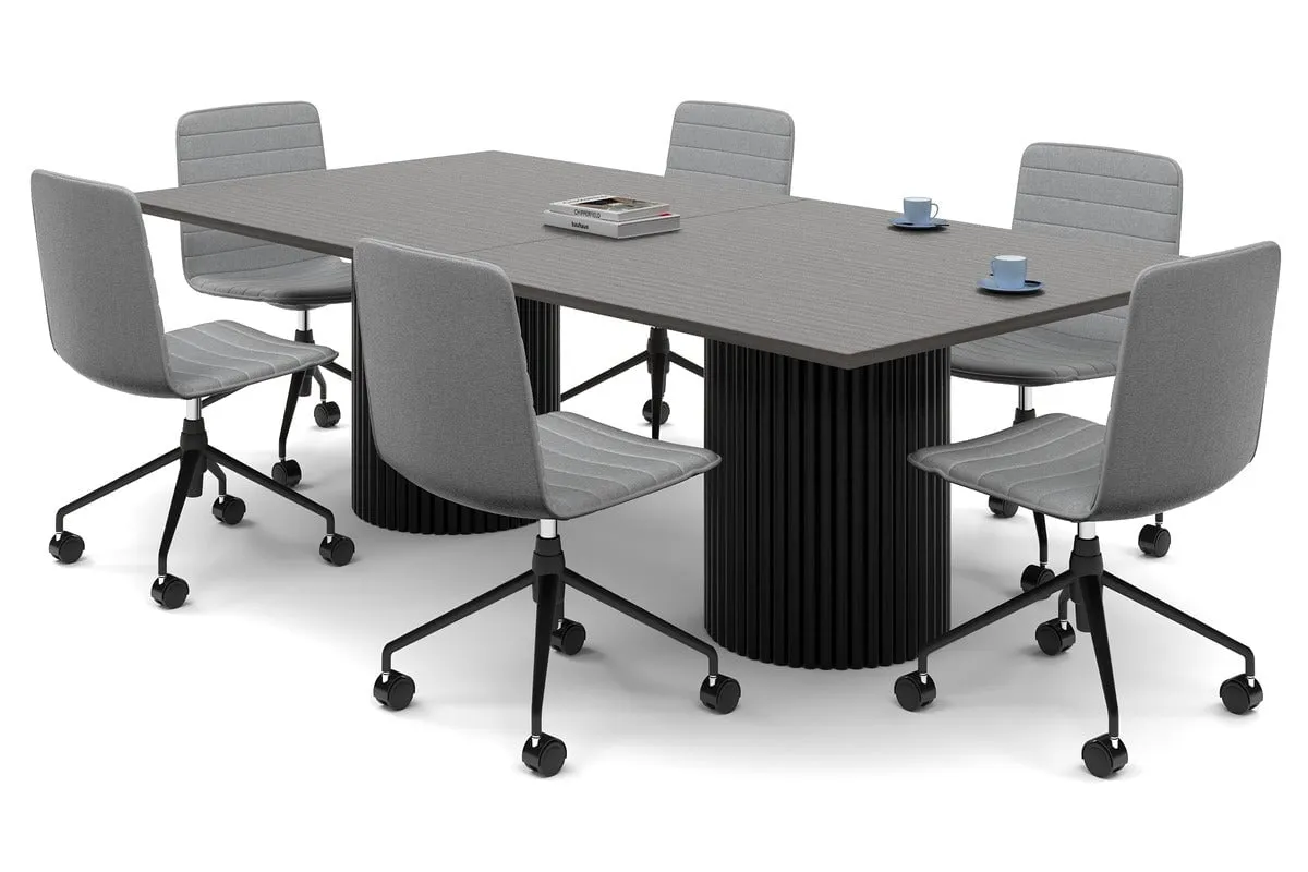 Baobab Circular Base Boardroom Rectangle Table [2400L x 1200W]