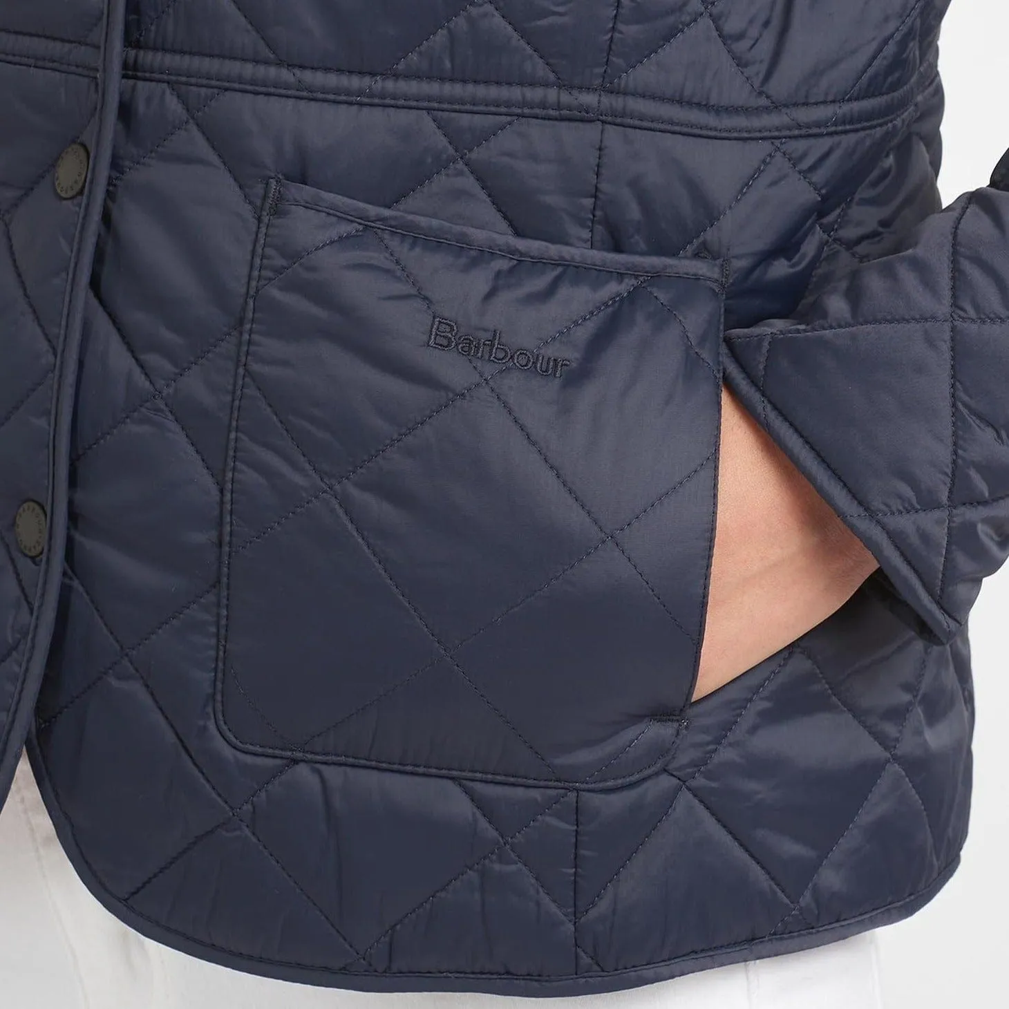 Barbour Deveron Quilted Jacket in Navy