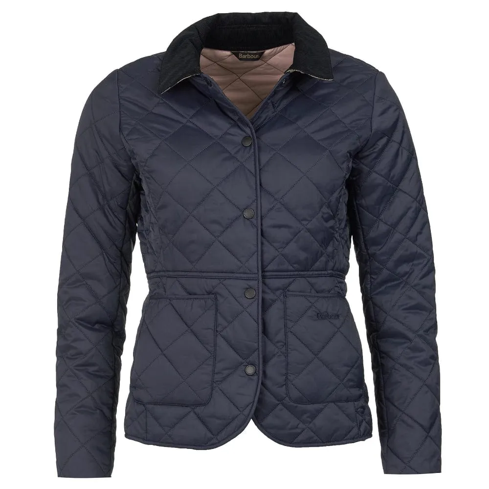 Barbour Deveron Quilted Jacket in Navy