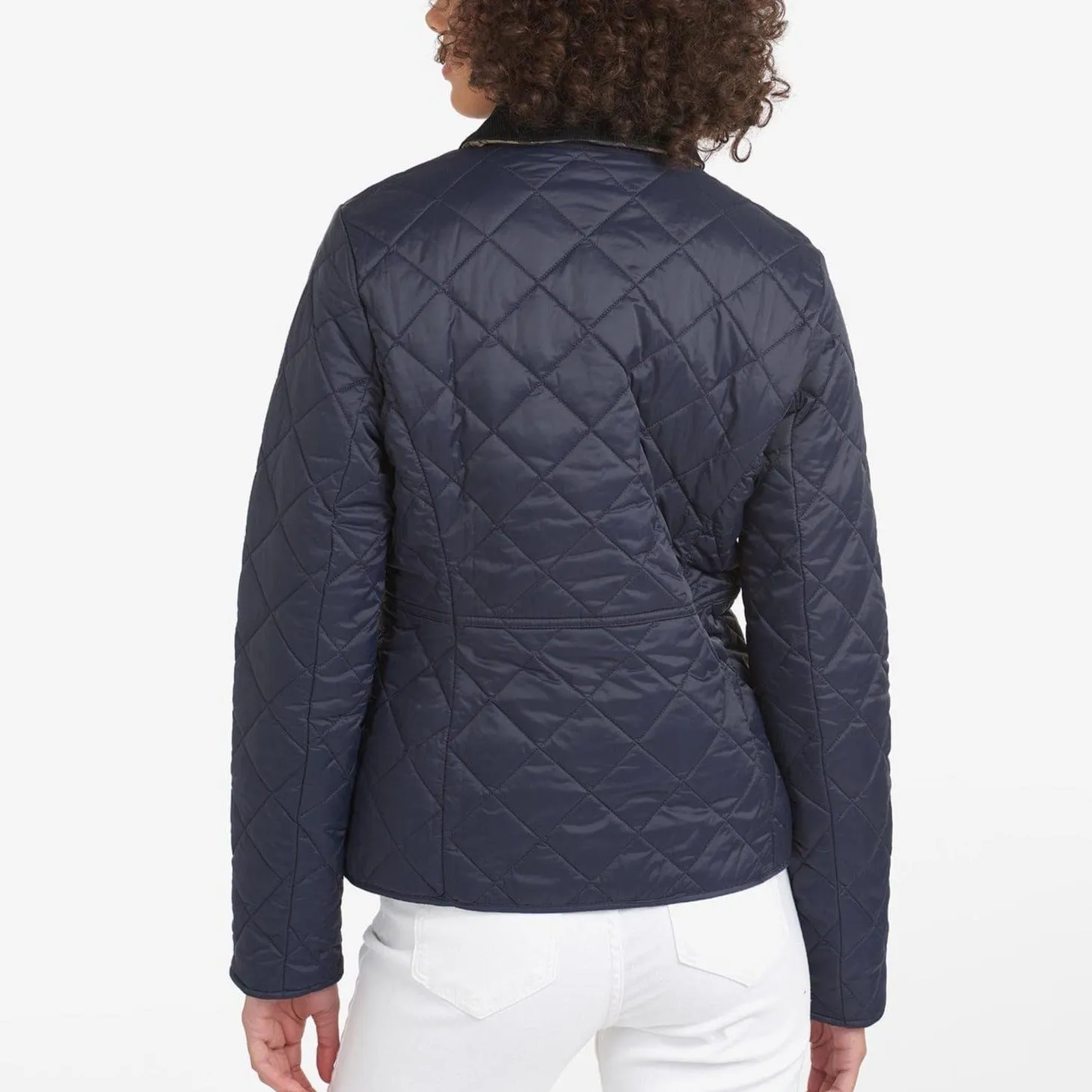 Barbour Deveron Quilted Jacket in Navy