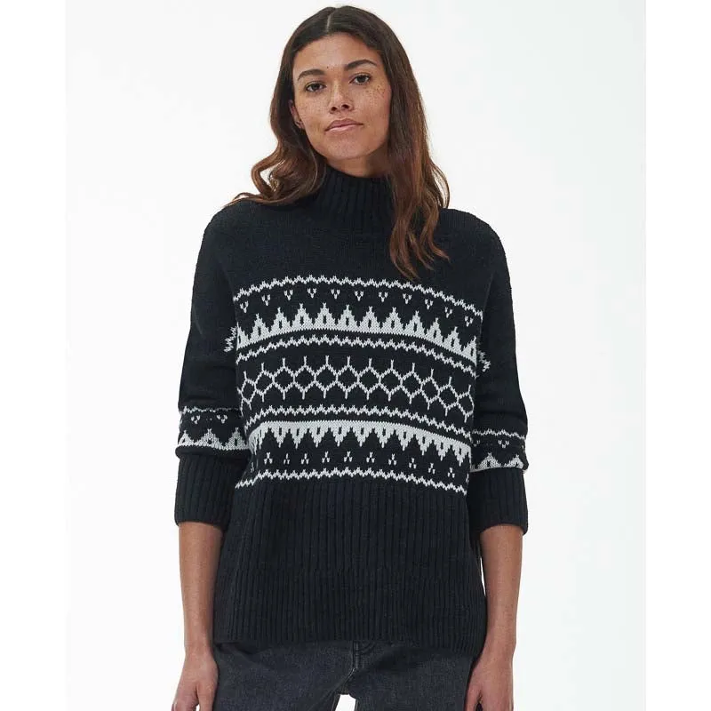 Barbour Pine Ladies Jumper - Black