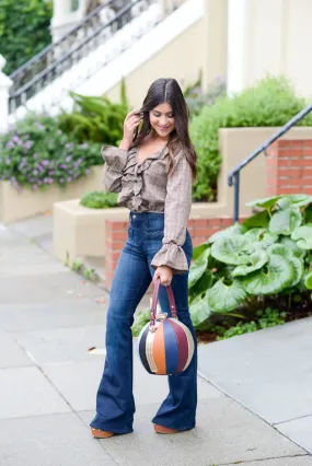 Beautiful Top and flared jeans pair/sets