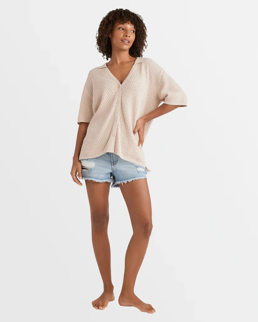 Billabong Womens Sun Bubble Knit Shirt