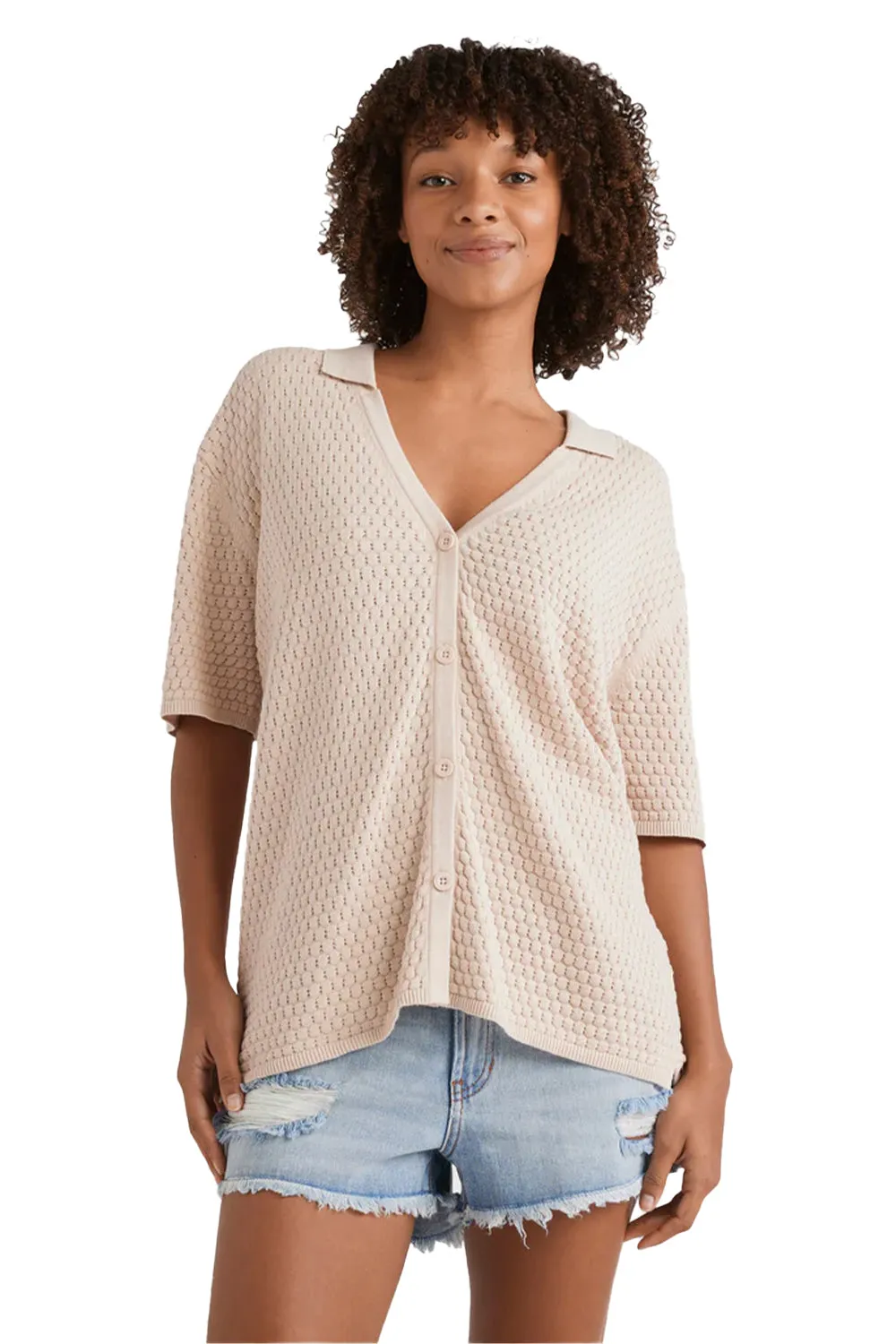 Billabong Womens Sun Bubble Knit Shirt