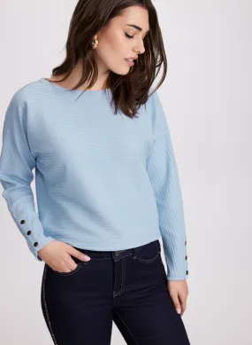 Boat Neck Knit Top