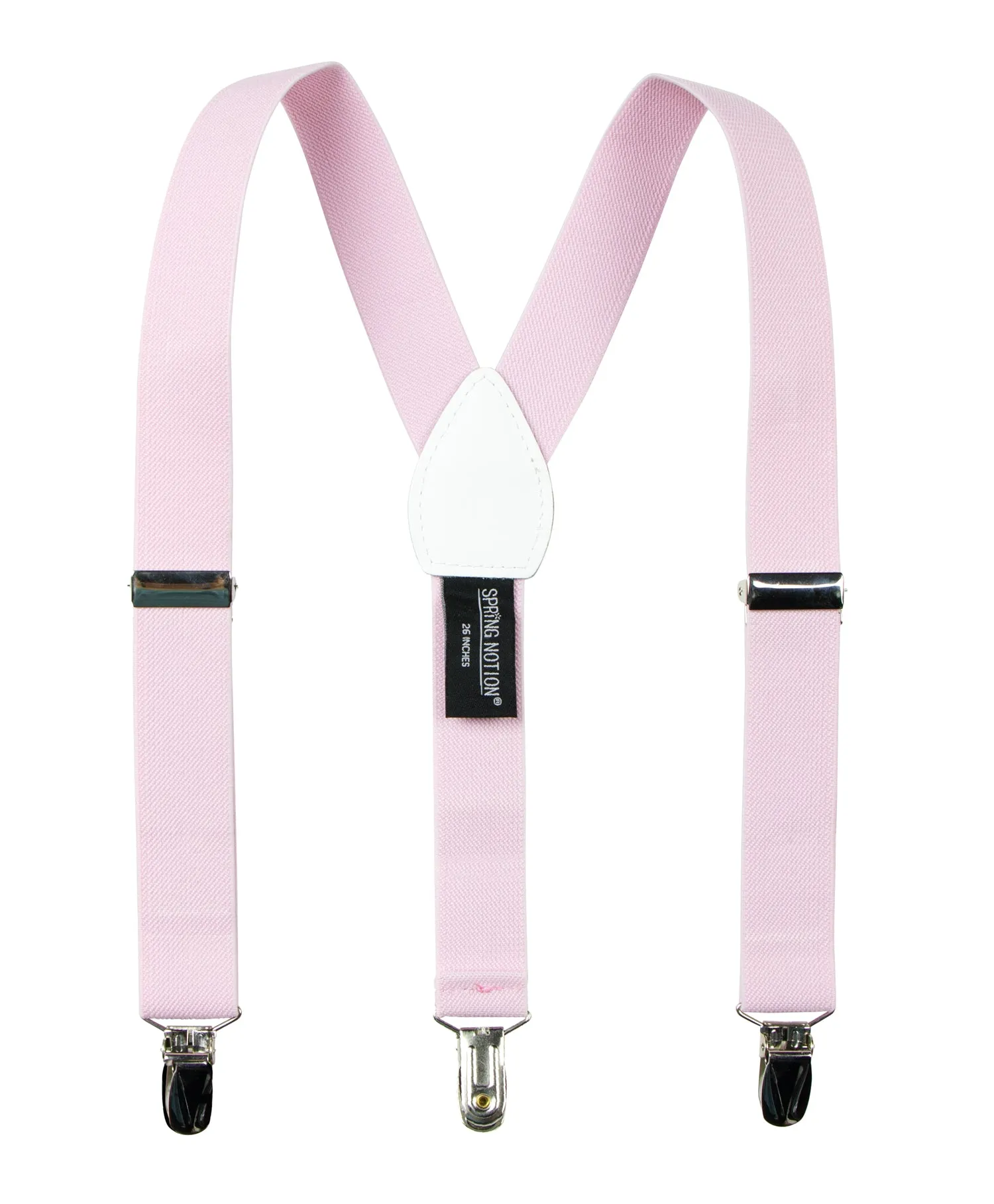 Boys' 4 Piece Suspenders Outfit with Floral Bow Tie, Light Grey/White/Light Pink/Light Pink 18