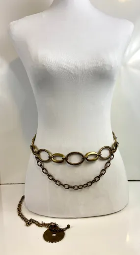 Bronze ton layered belt