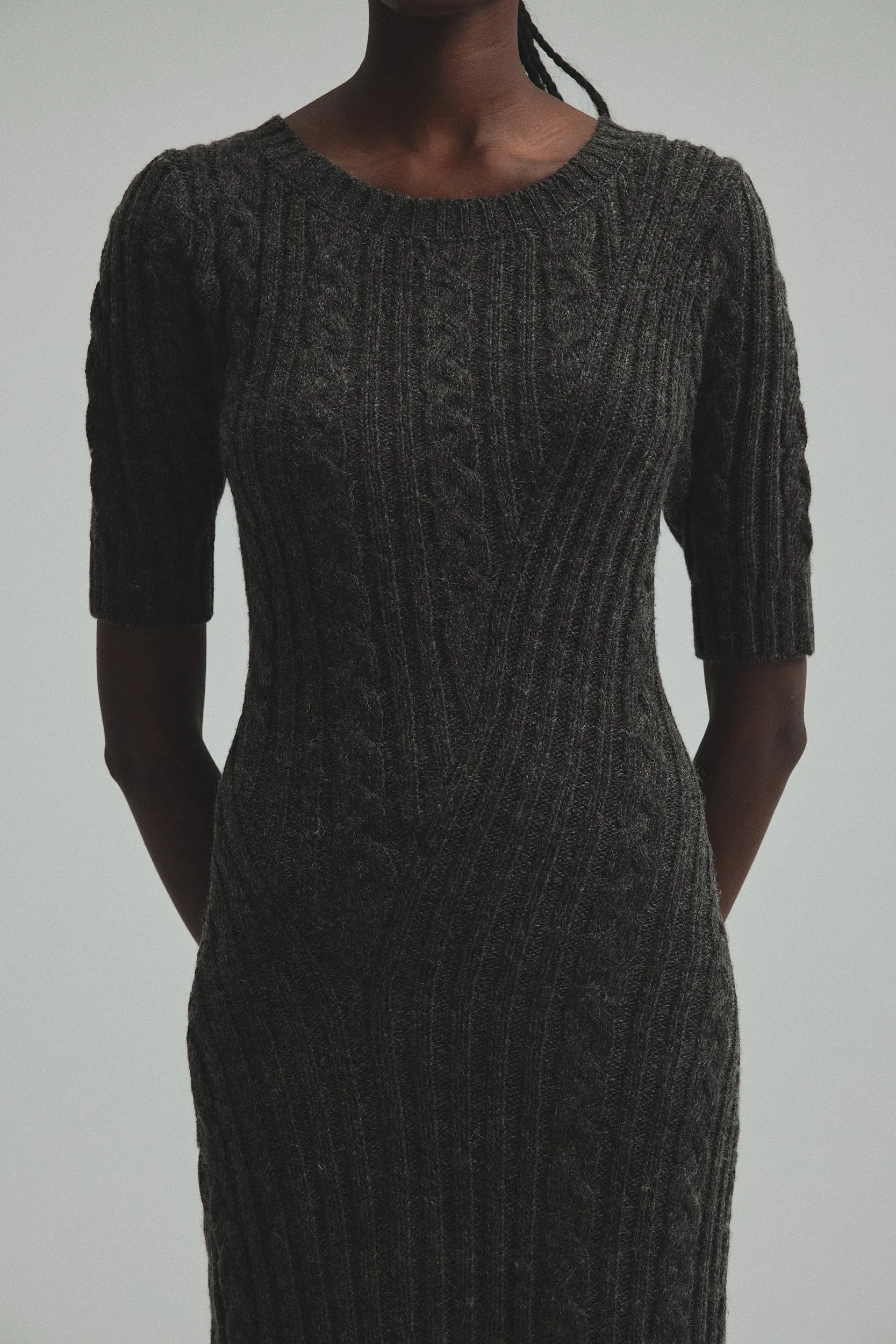 Cable knit Dress