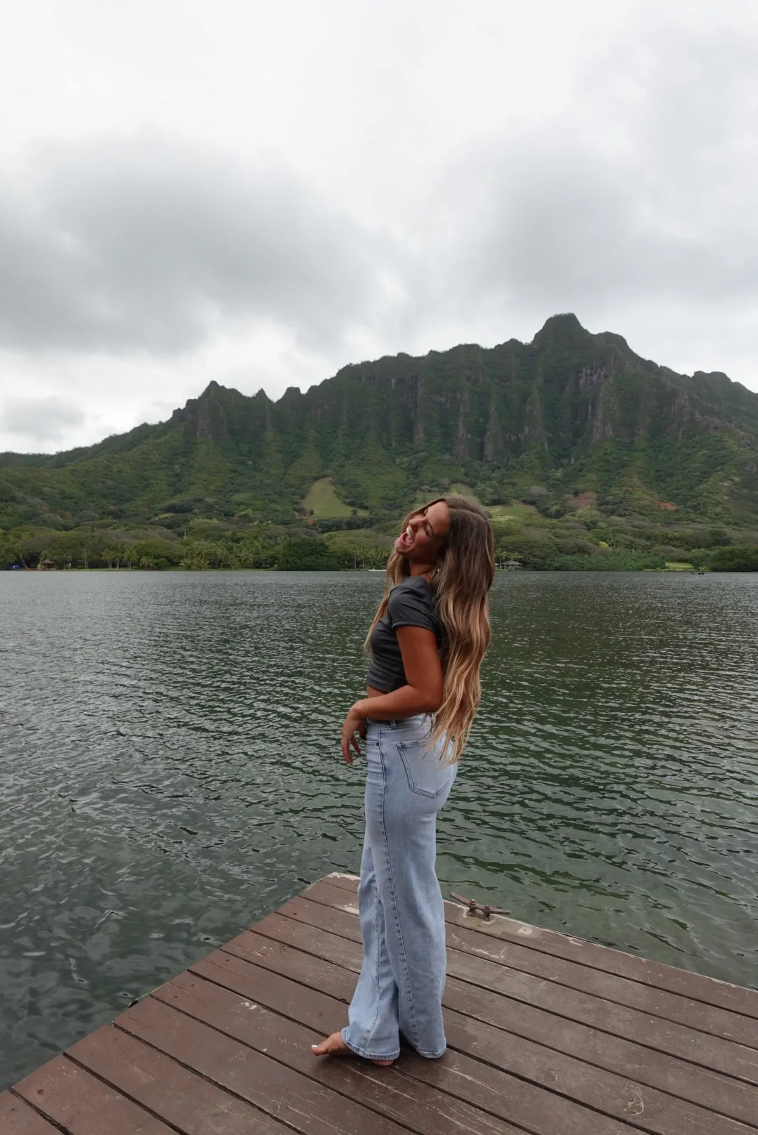 Charcoal Backless Top