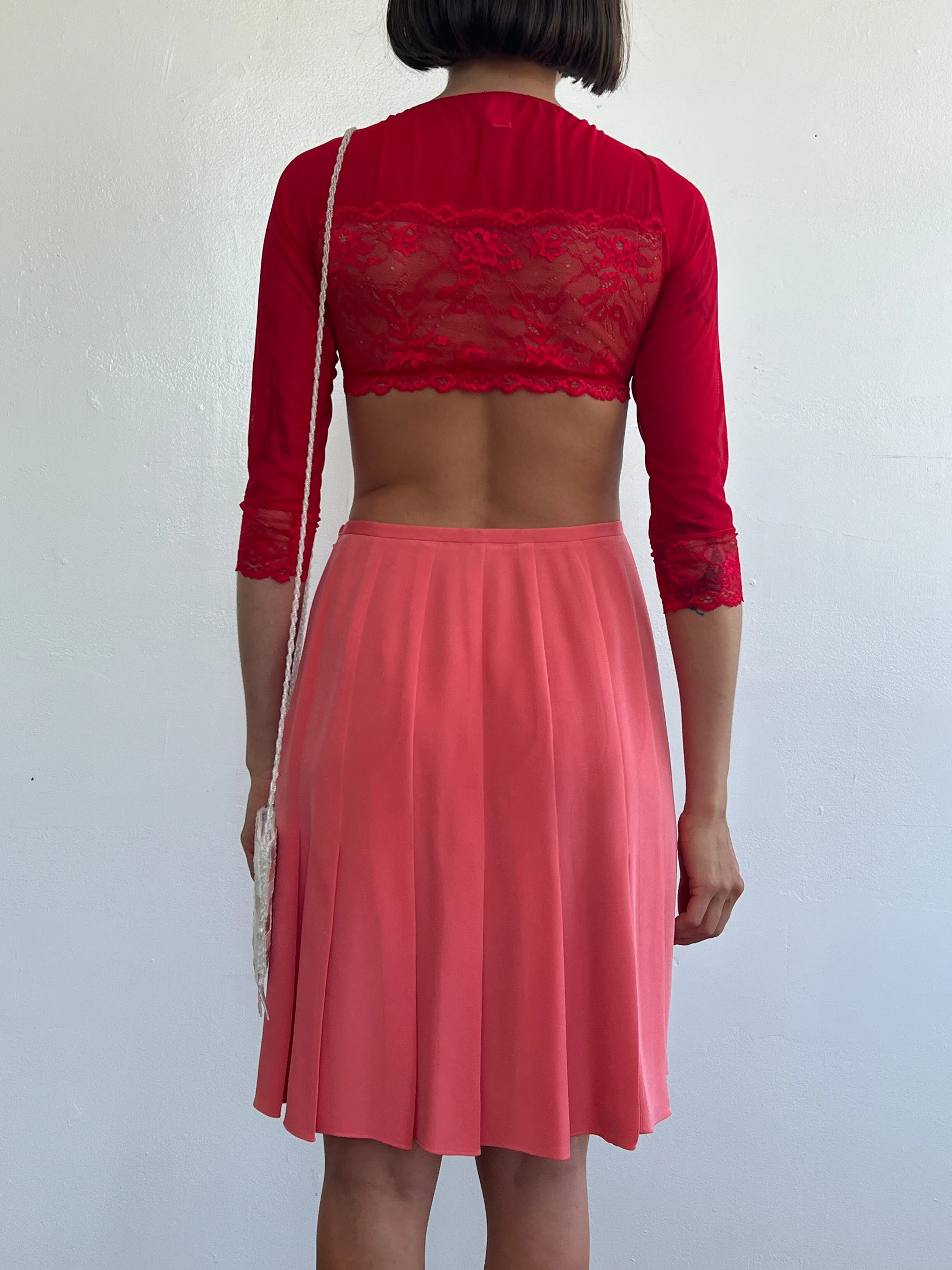 Cherry Mesh Lace Top (S)