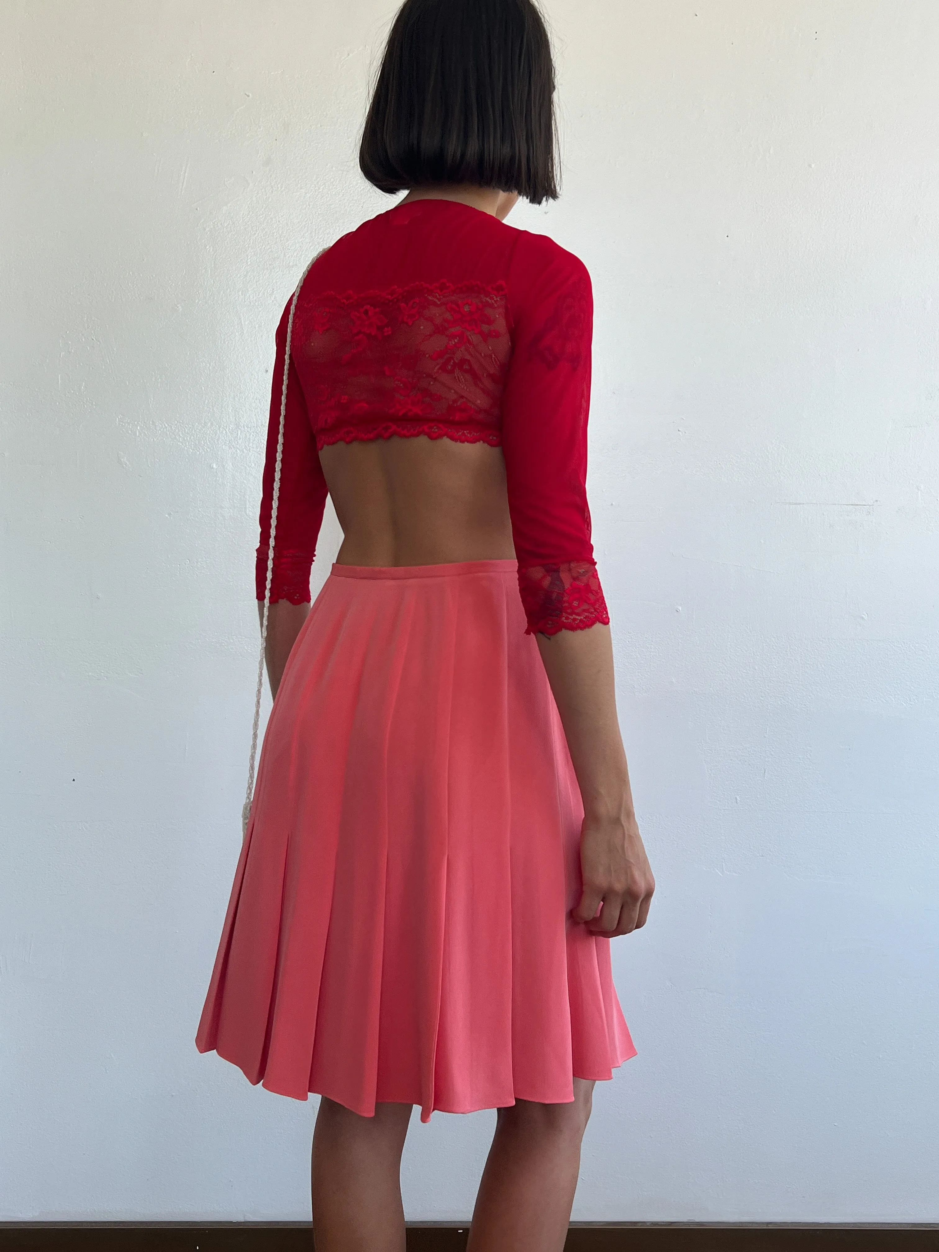 Cherry Mesh Lace Top (S)