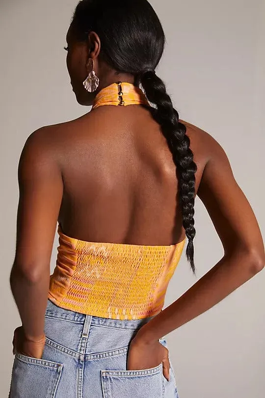 Citrus Knit Halter Top