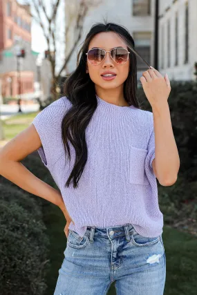 Coastal Style Lilac Sweater Top