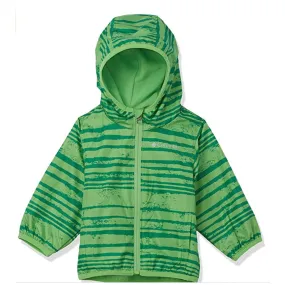 Columbia Green Boa Texture Mini Pixel Grabber II Infant Wind Jacket