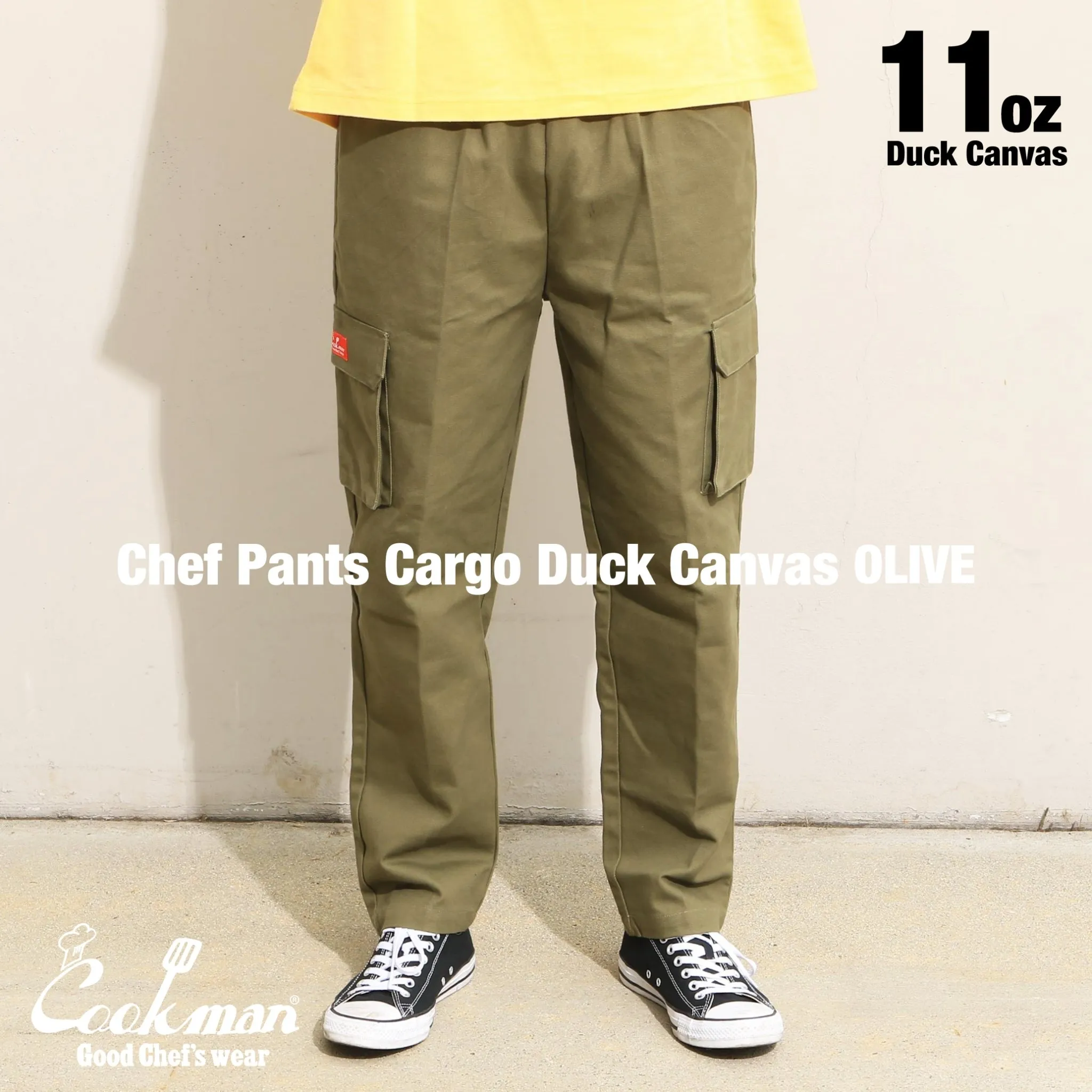 Cookman Chef Pants Cargo - Duck Canvas : Olive