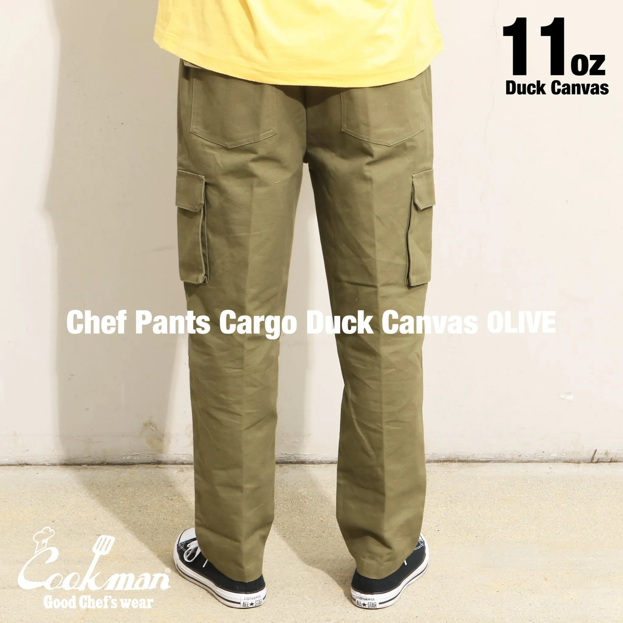 Cookman Chef Pants Cargo - Duck Canvas : Olive