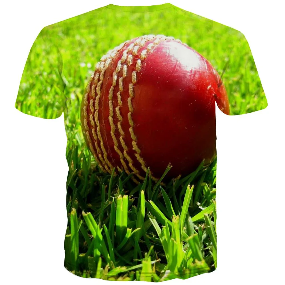 Cricket T shirts Men Movement Tshirts Novelty Lawn Shirt Print Game T-shirts Graphic