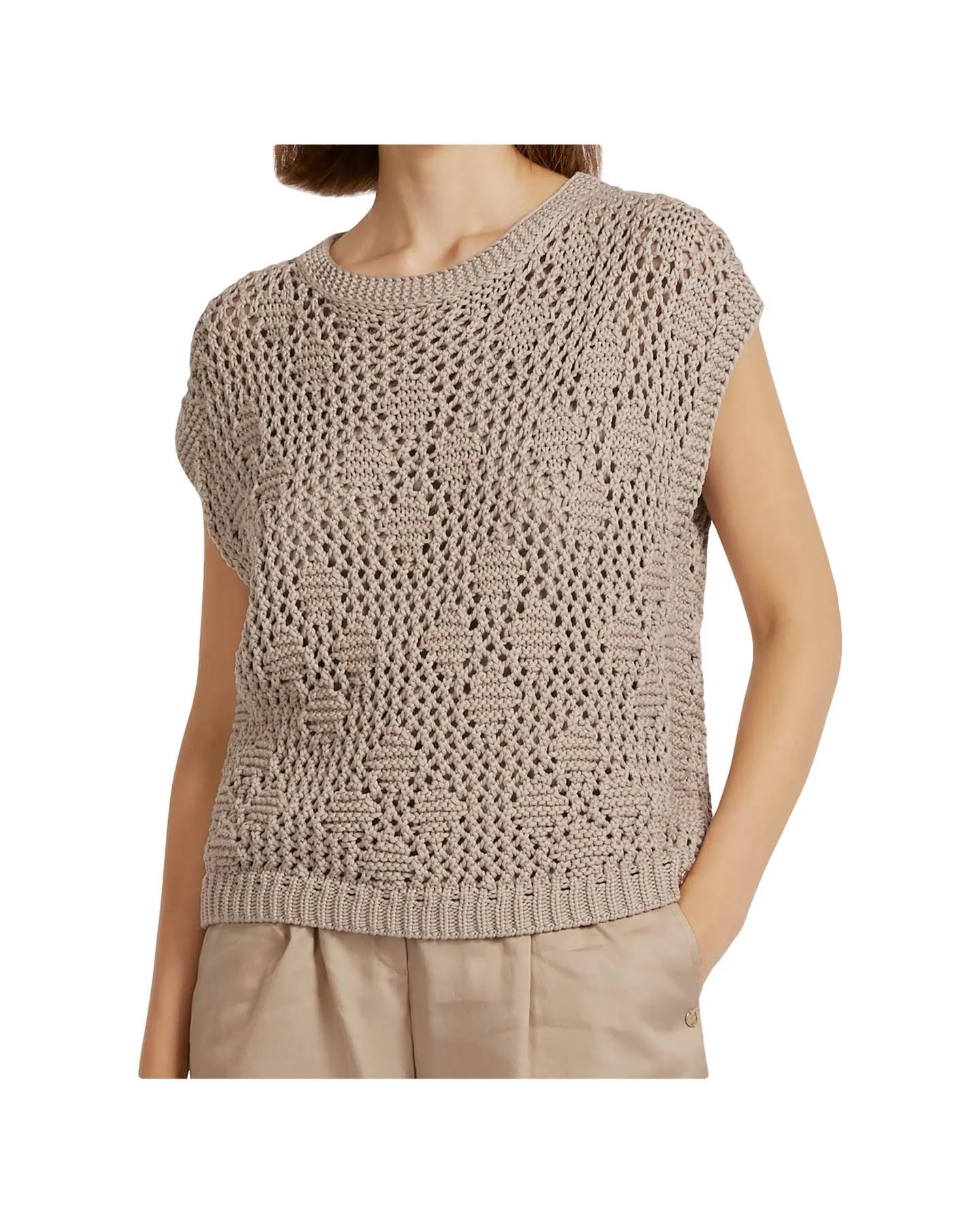 Crochet Knit Top