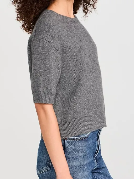 Crop Cashmere Tee