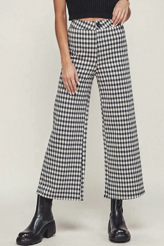 Daria Crop Plaid Pants