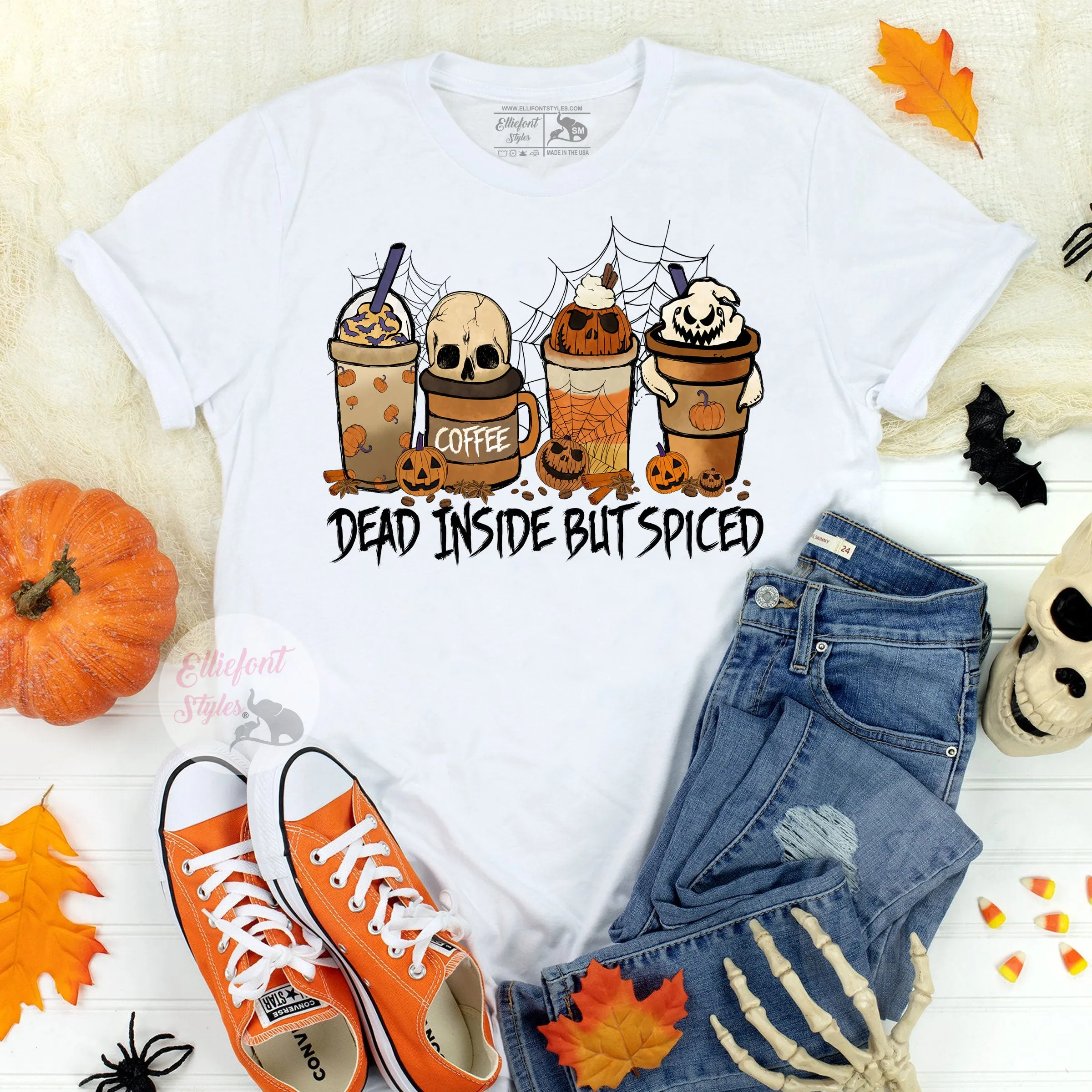 Dead Inside But Spiced Halloween Shirt