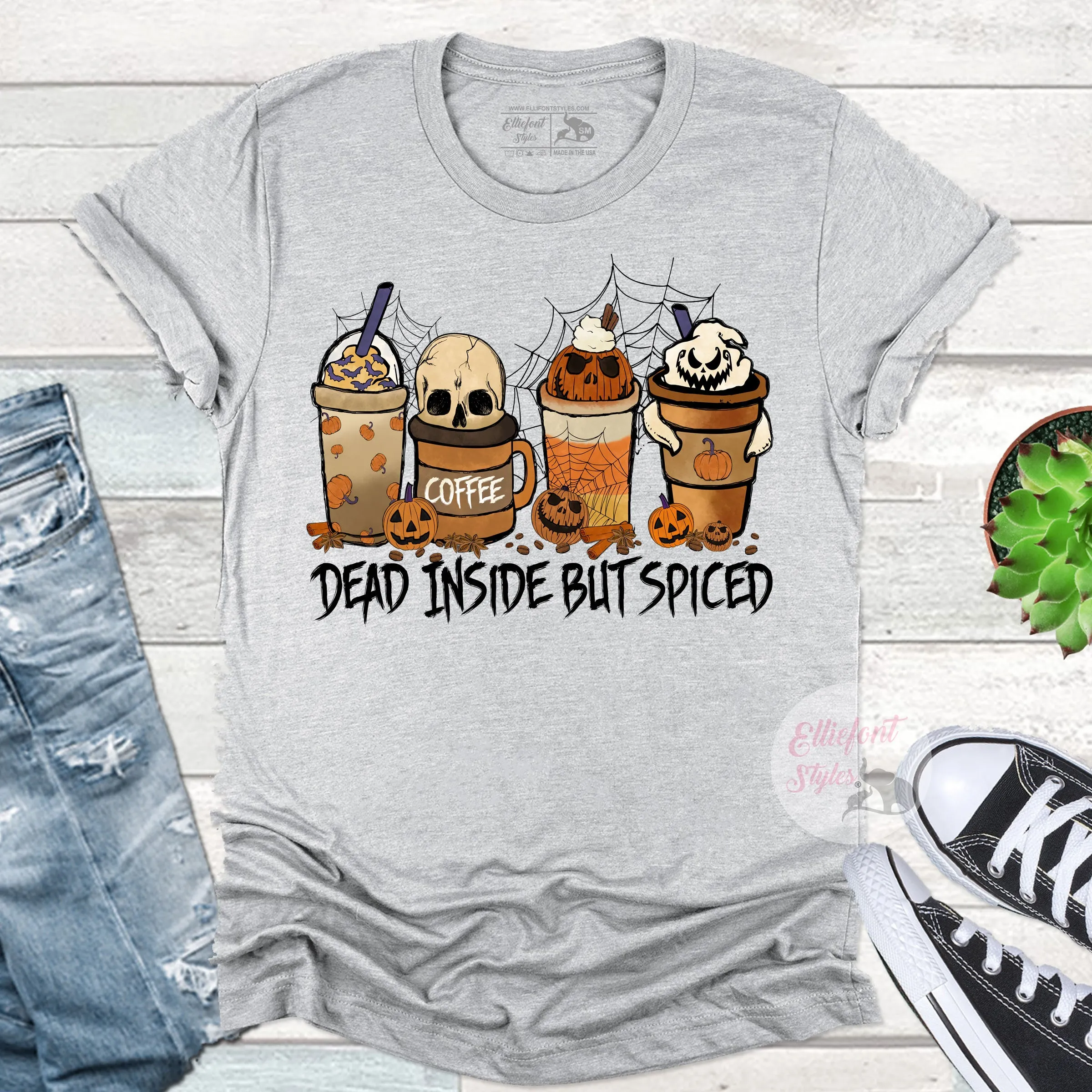 Dead Inside But Spiced Halloween Shirt