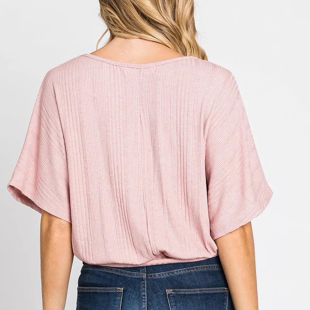 Dolman Attraction Ribbed Top