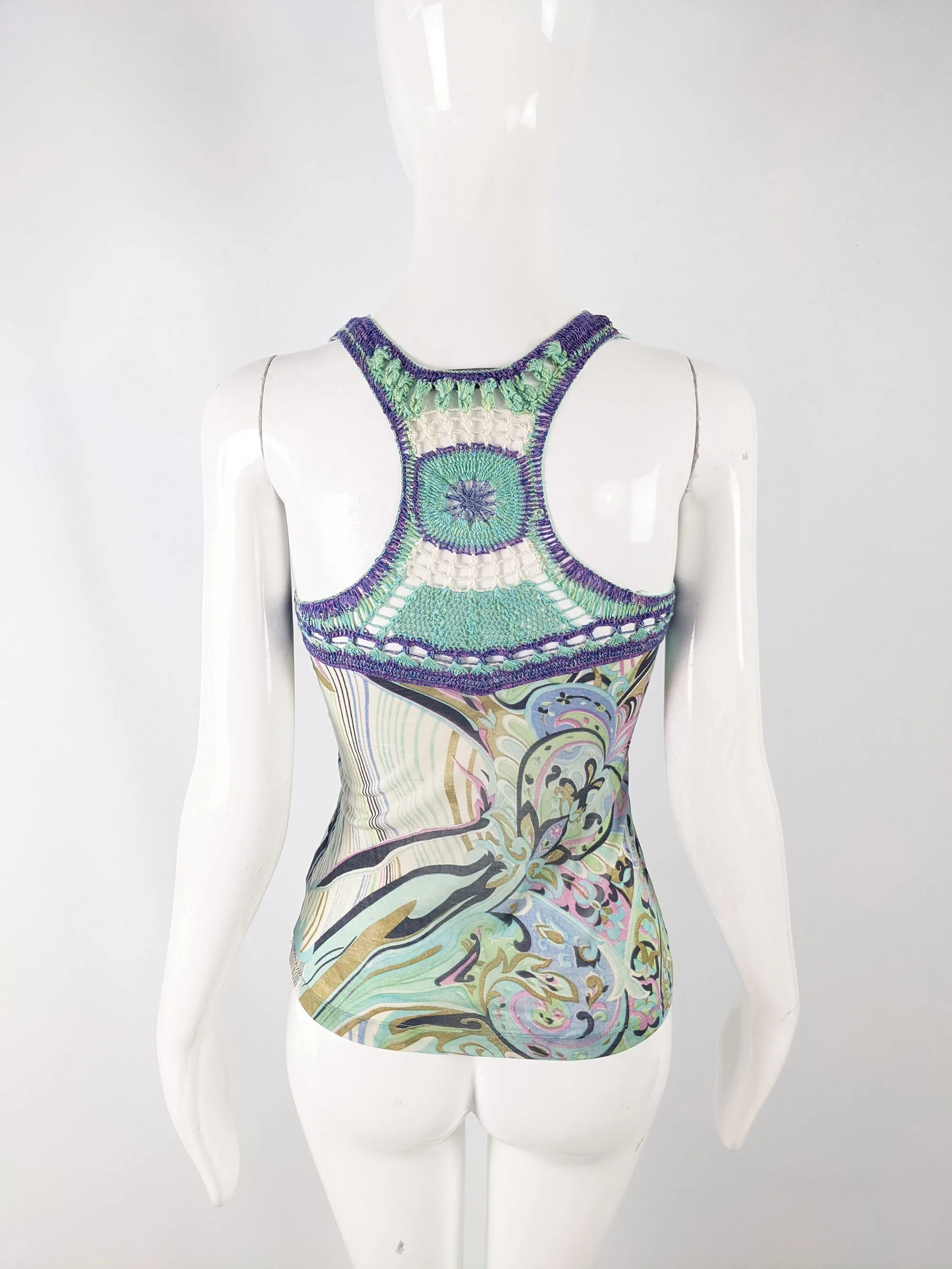 Etincelle Couture Vintage y2k Silk Jersey Vest Top, 2000s