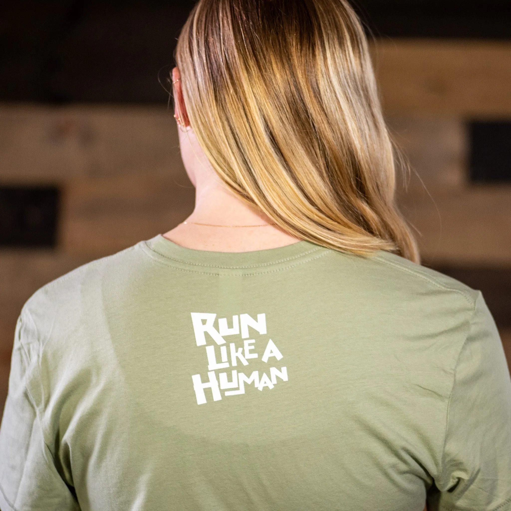 EVOLUTION MAN "RUN LIKE A HUMAN" ORGANIC COTTON SHIRT