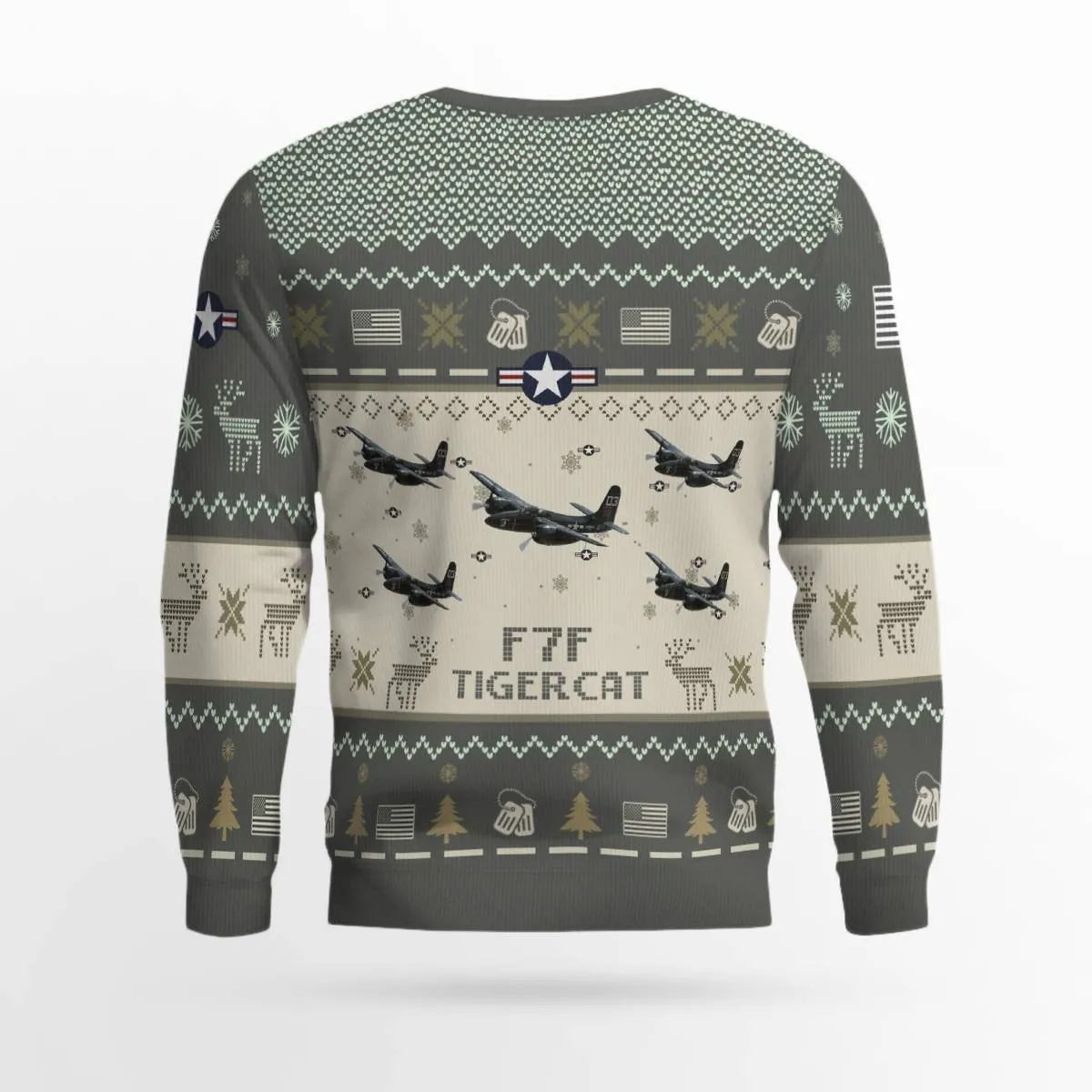 F7F Tigercat Aircraft Ugly Sweater, Ugly Sweater Christmas Shirt for Men Dad Veteran