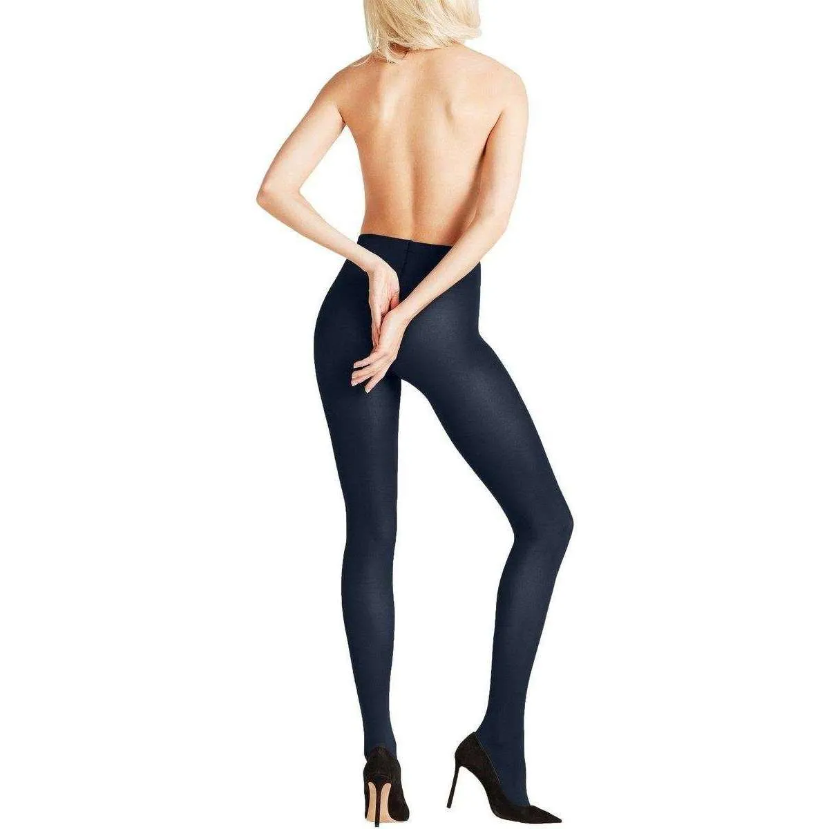 Falke Seidenglatt 40 Den Tights - Marine Navy