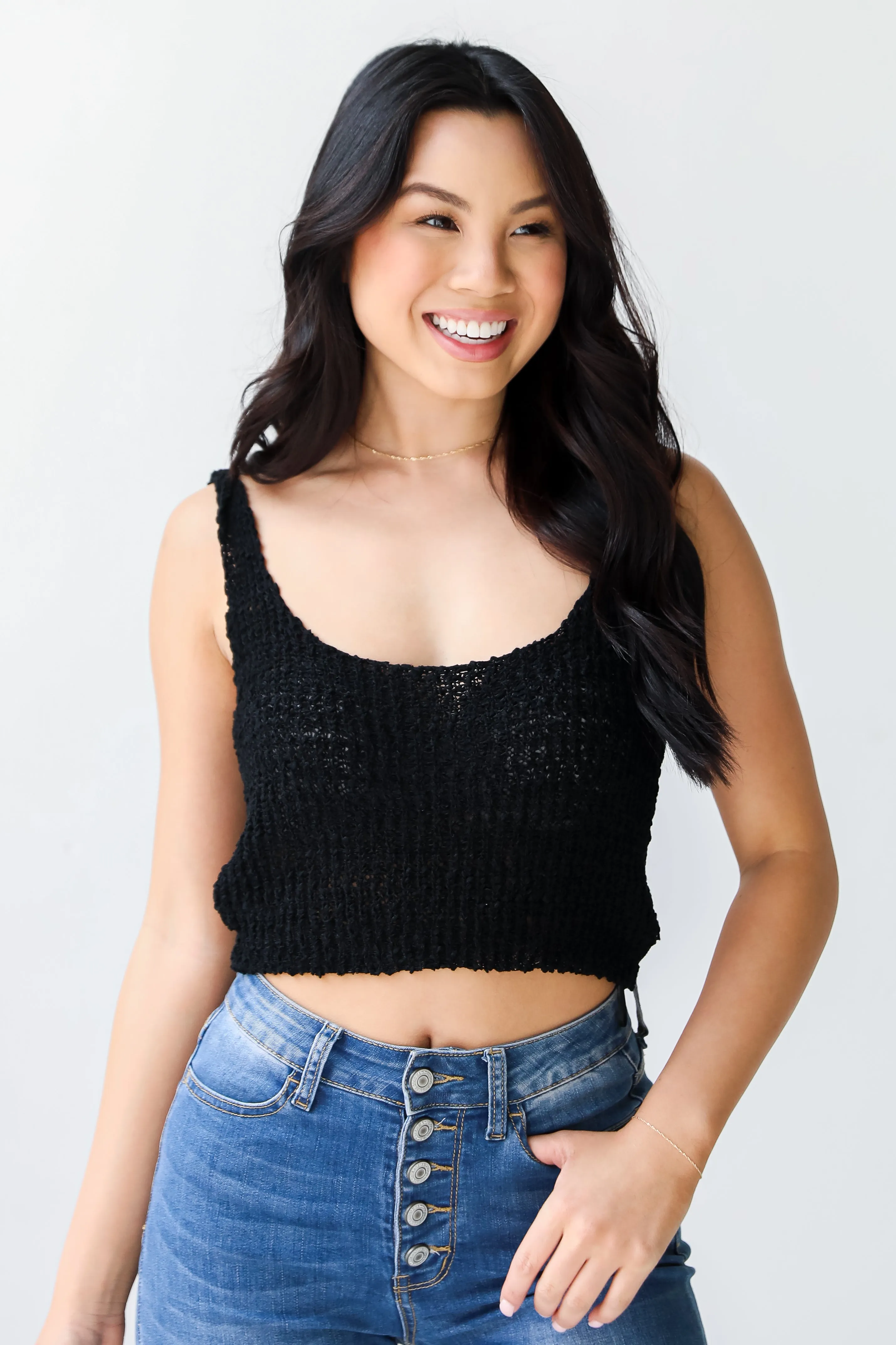 FINAL SALE - Hype Me Up Knit Cropped Tank