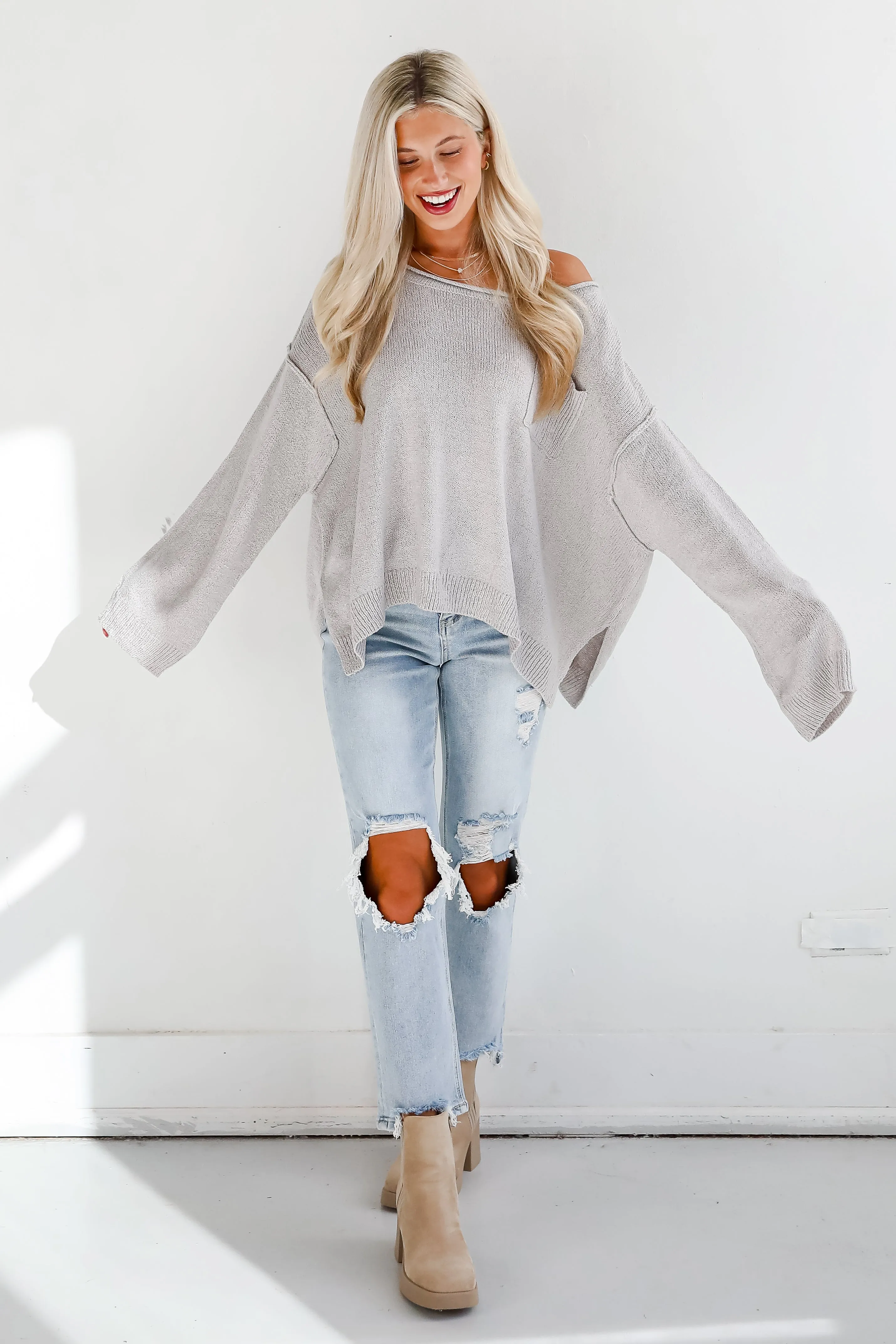 FINAL SALE - Toasty Allure Oversized Sweater