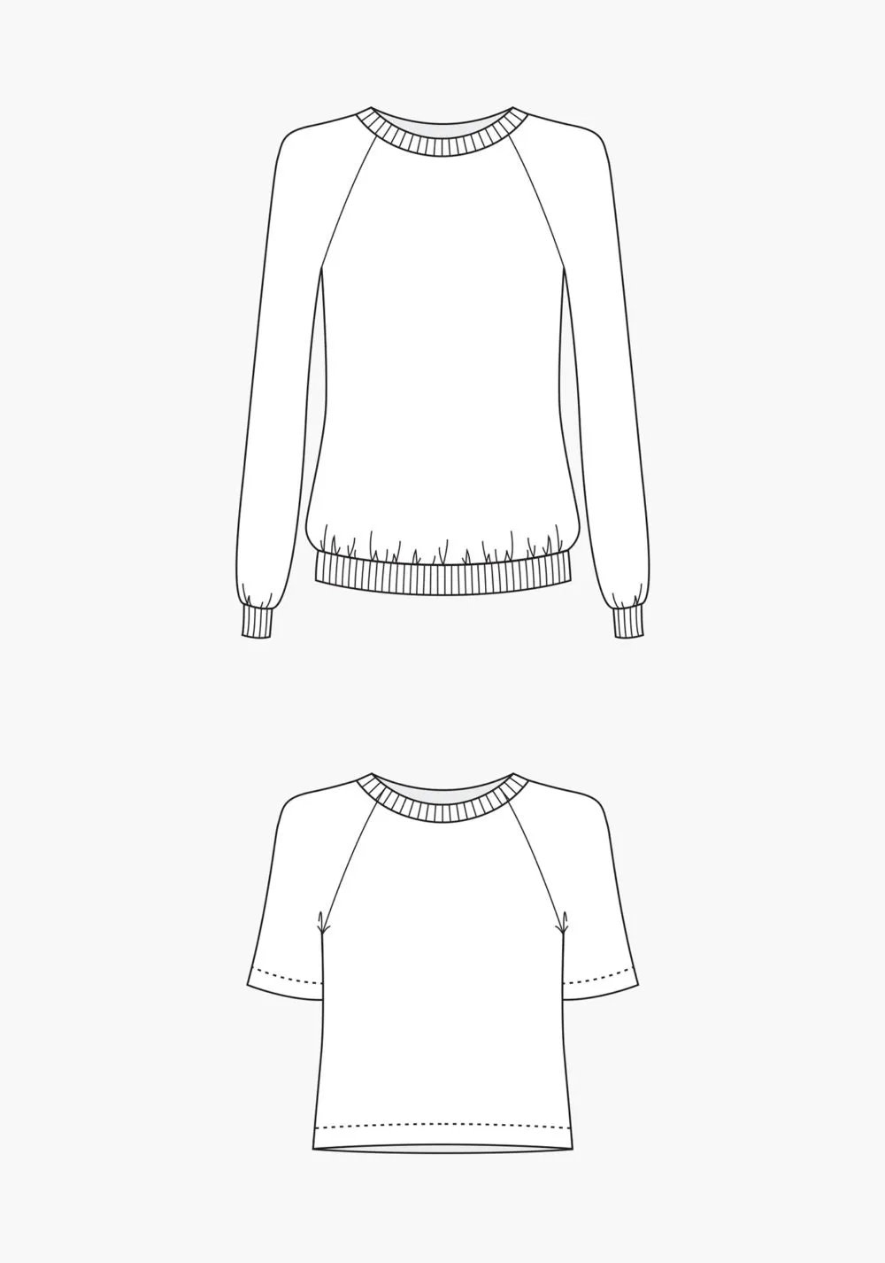 Grainline Studio Linden Sweatshirt Sewing Pattern