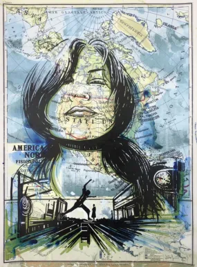 Into The Great Wild Open HPM Silkscreen by Alice Pasquini