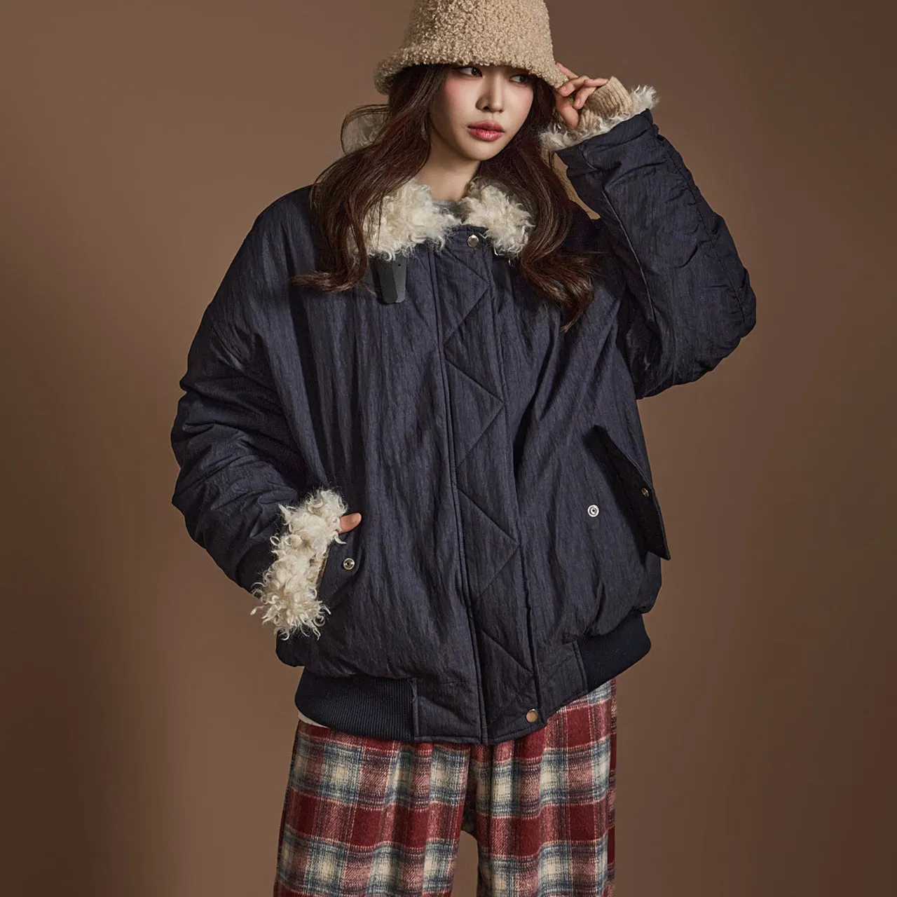 J2531 Fur Padded Jacket