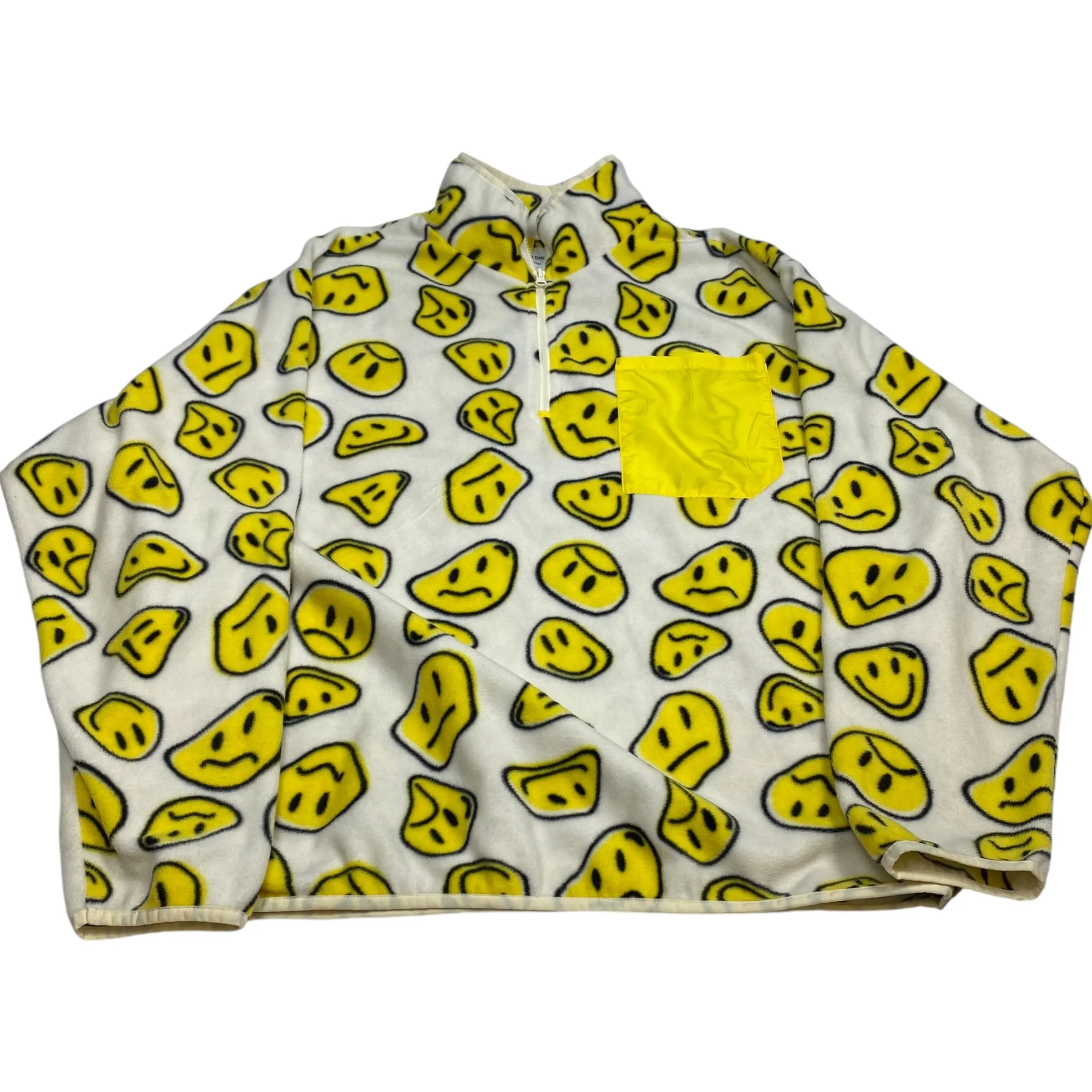 Jacket Fleece By 4th Dimension In Yellow, Size: Xl