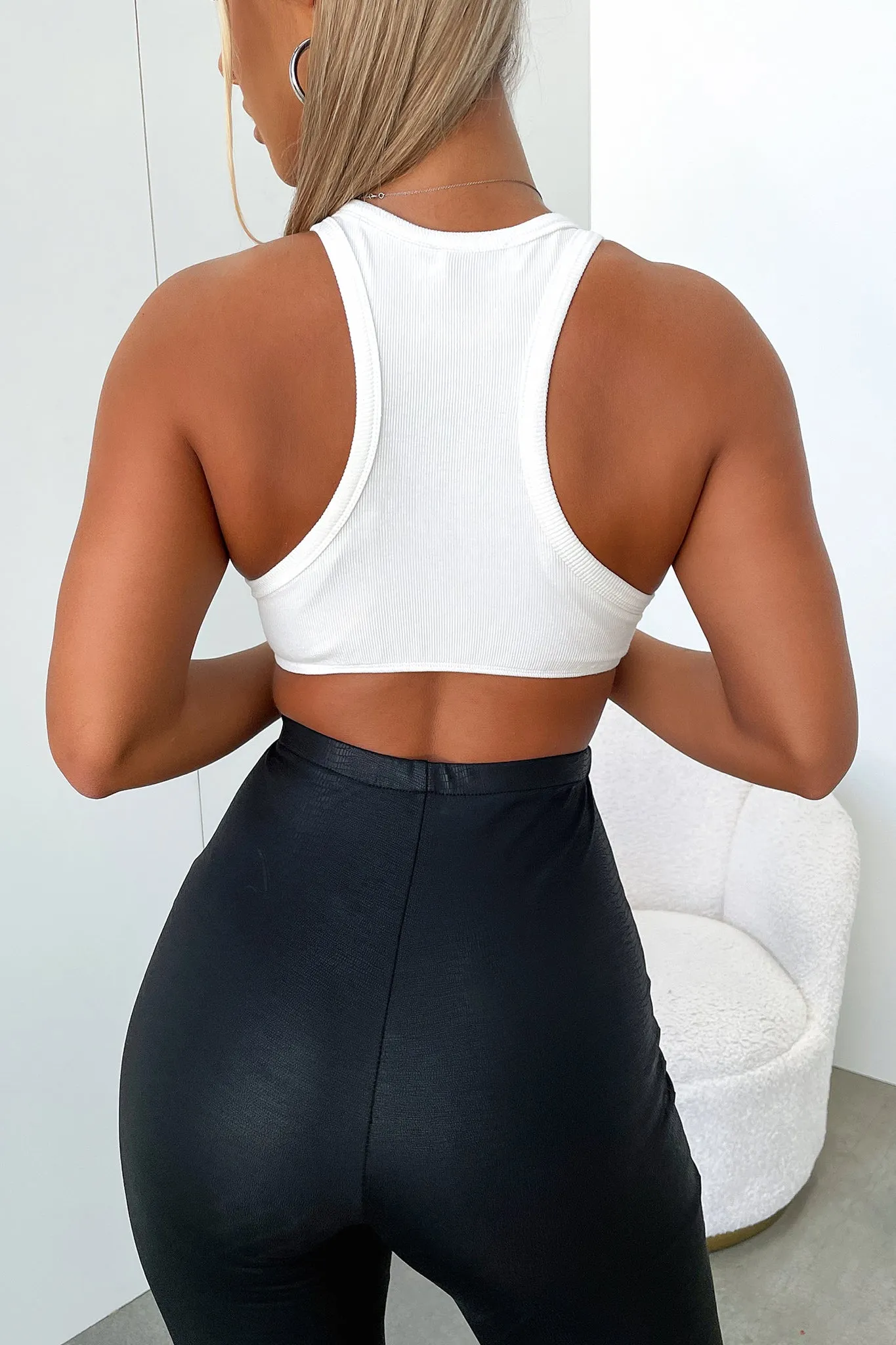 Jagger Crop - White