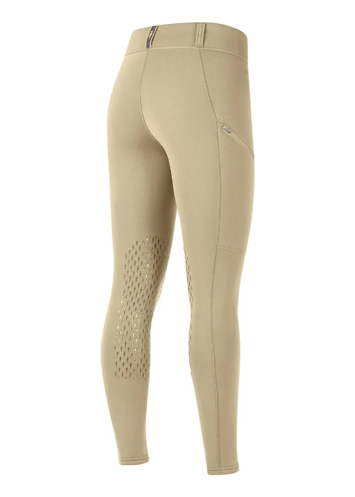 Kerrits Juniors Powerstretch Winter Pocket Knee Patch Tight - Tan