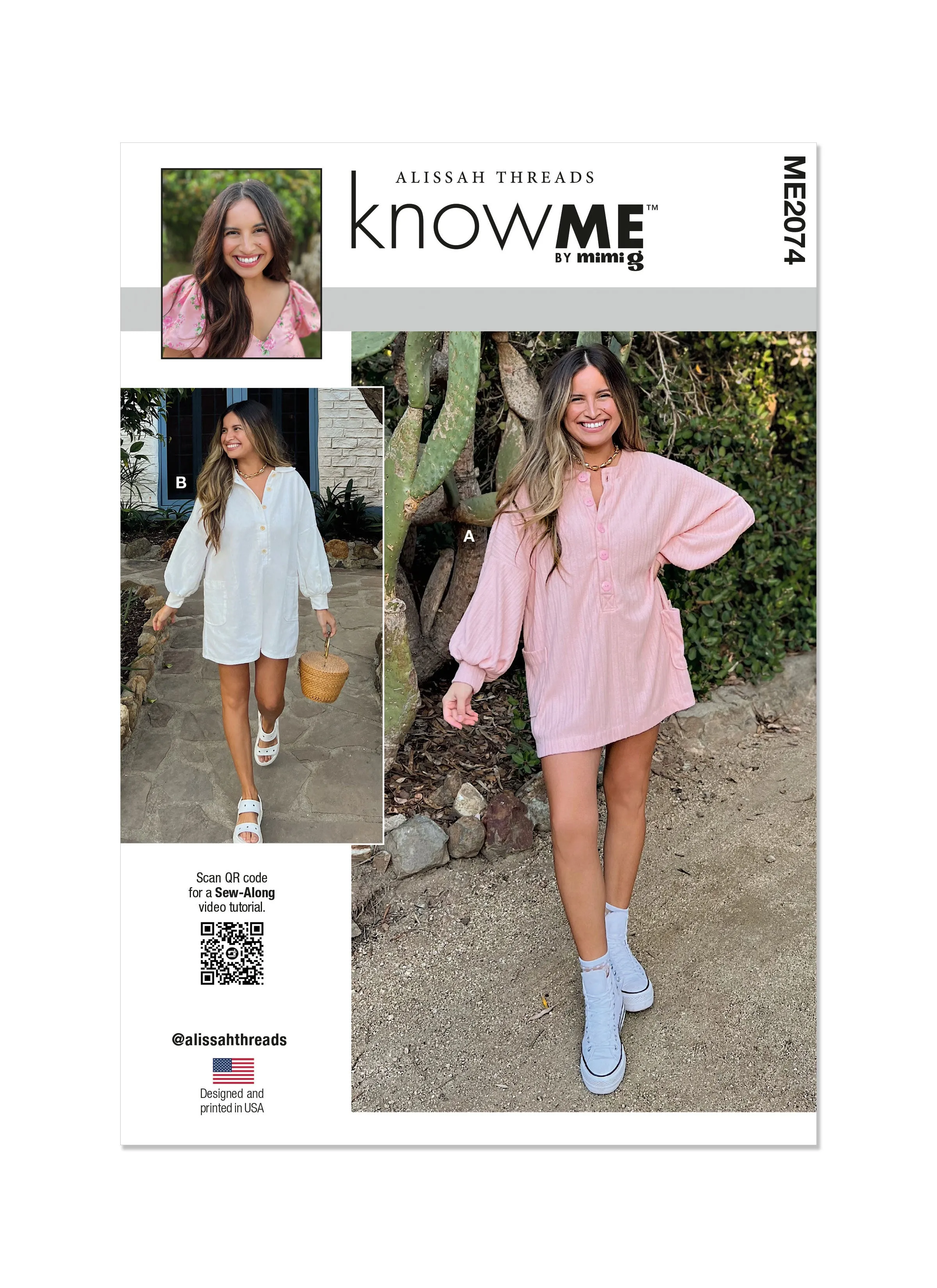 Know Me sewing pattern KM2074 Dress and Romper by Alissah Threads