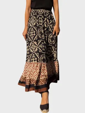 Korean Boho Maxi Skirt