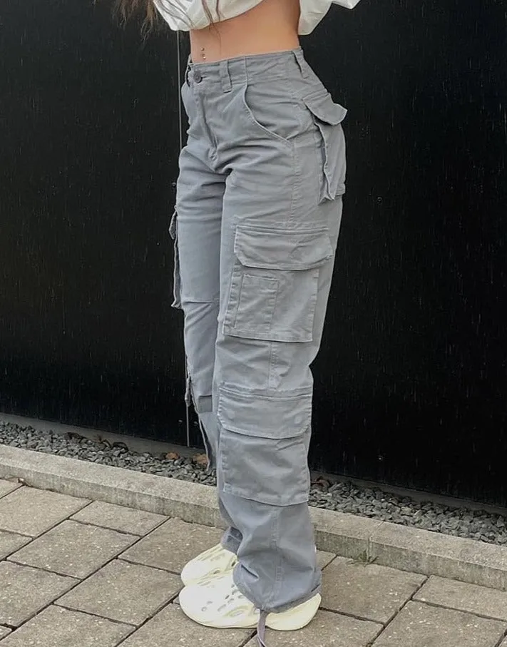 Korean Style Y2K Gorpcore Aesthetic Cargo Pants Jeans