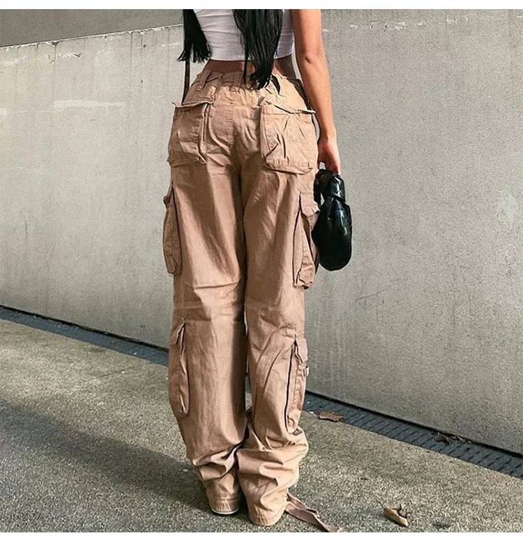 Korean Style Y2K Gorpcore Aesthetic Cargo Pants Jeans