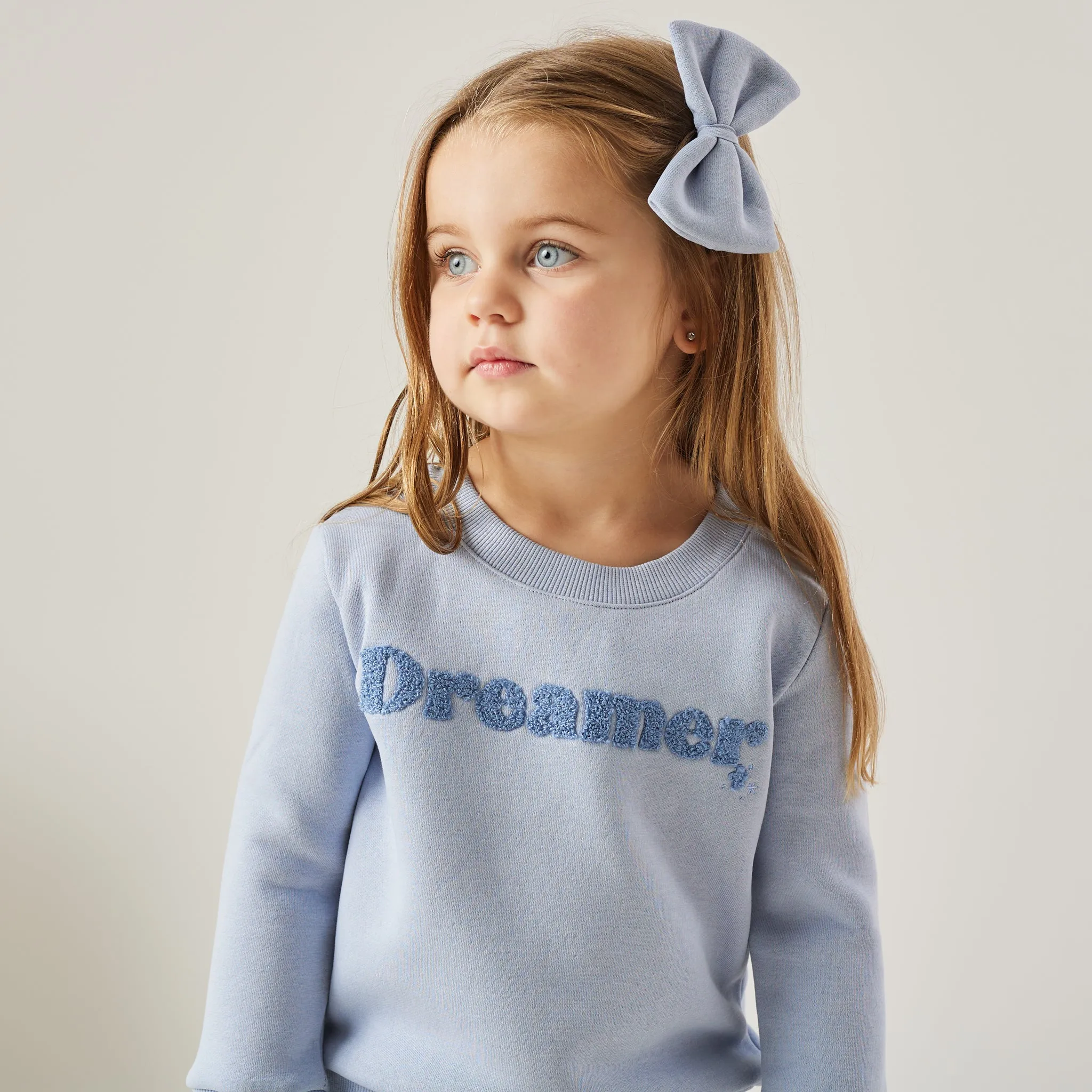 Large Jumper Bow - Blue Mist